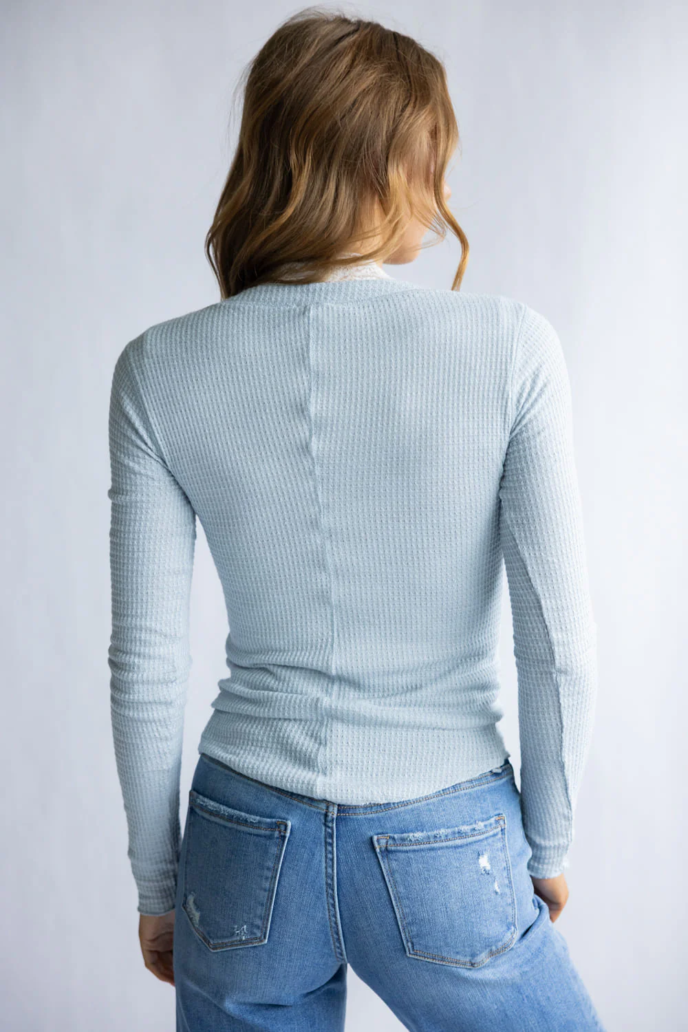 Free People Intimately Going Places Cardi for Women in Pearl Blue | OB2069818-4021-PEARLBLUE - Image 3