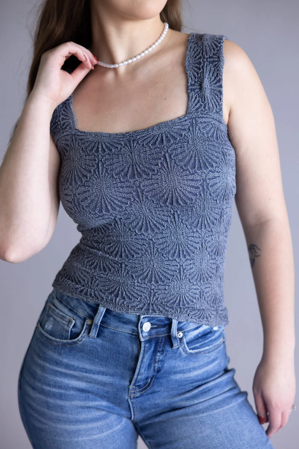 Free People Intimately Love Letter Cami for Women in Navy | FT938-4506-PEACOAT - Image 3