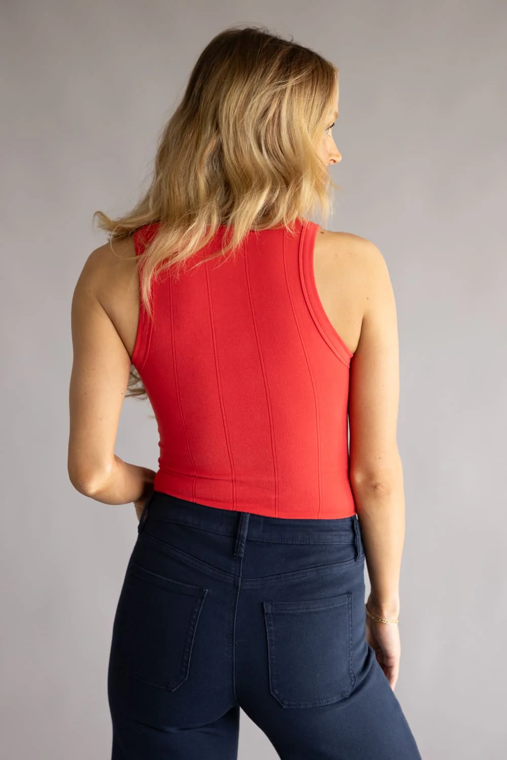Free People Intimates So Soft Seamless Modal Tank for Women in Atlas Red | OB2290329-6600-ATLASRED - Image 4