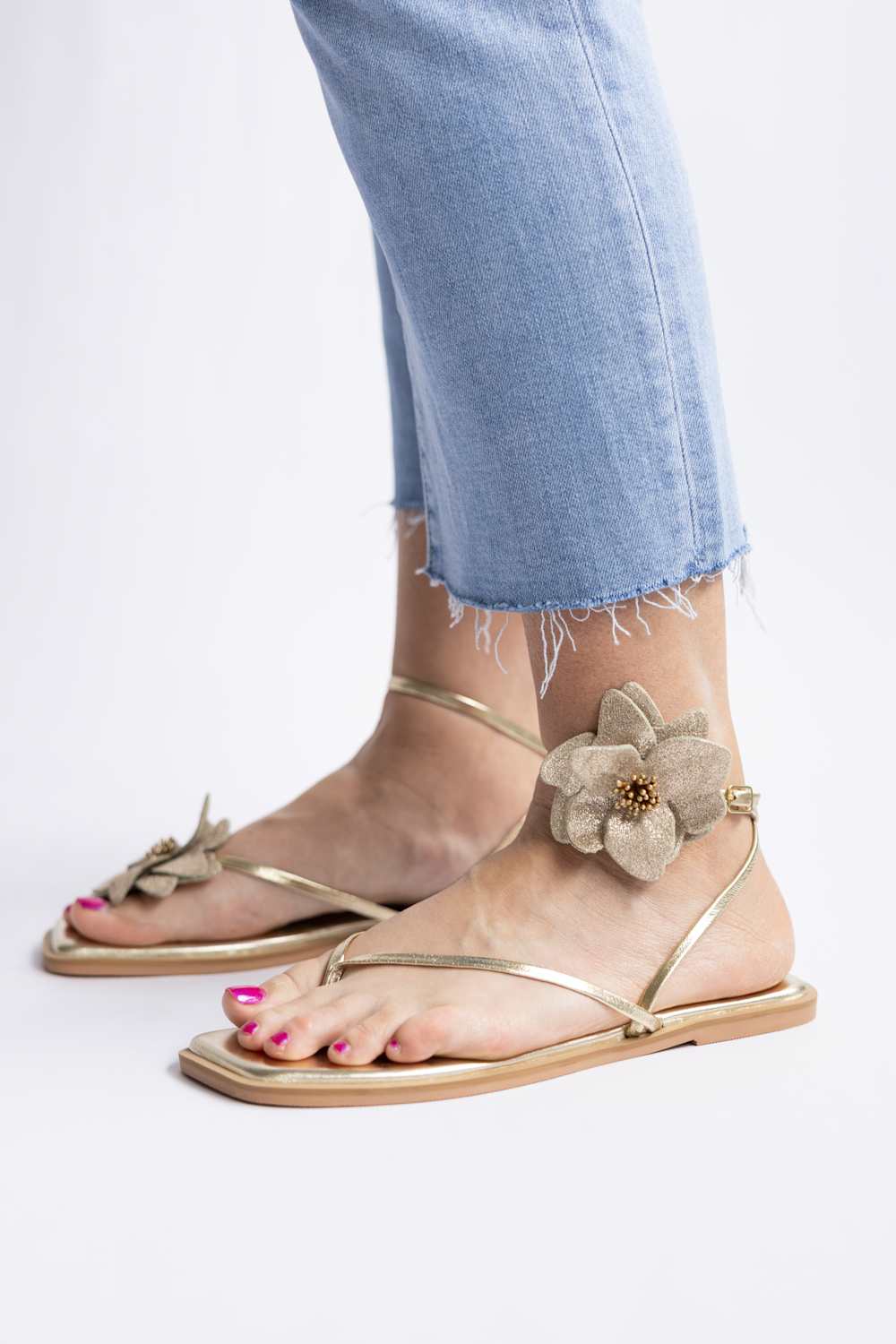 Free People Mismatch Magnolia Sandals for Women in Gold | OB2409749 - Image 4