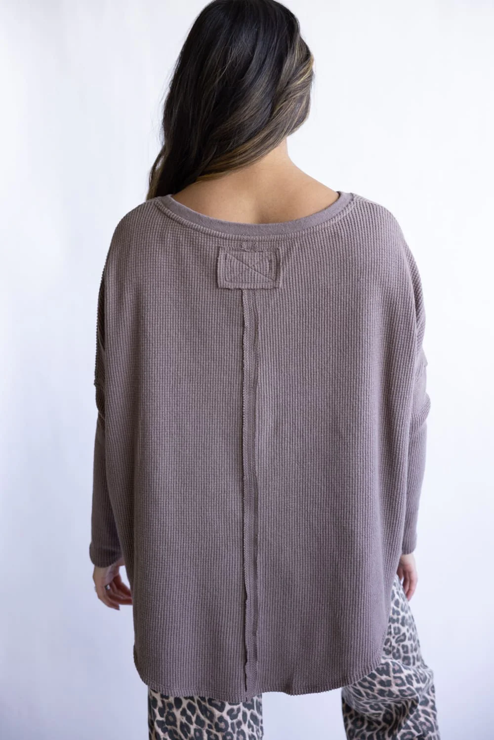 Free People We The Free Latte Blues Solid Thermal for Women in Leafless Tree | OB2315356-2224-LEAFLESSTREE - Image 3