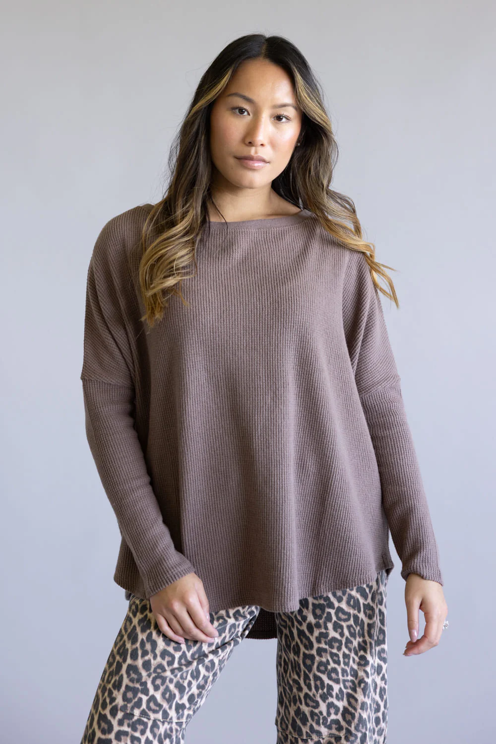 Free People We The Free Latte Blues Solid Thermal for Women in Leafless Tree | OB2315356-2224-LEAFLESSTREE - Image 4