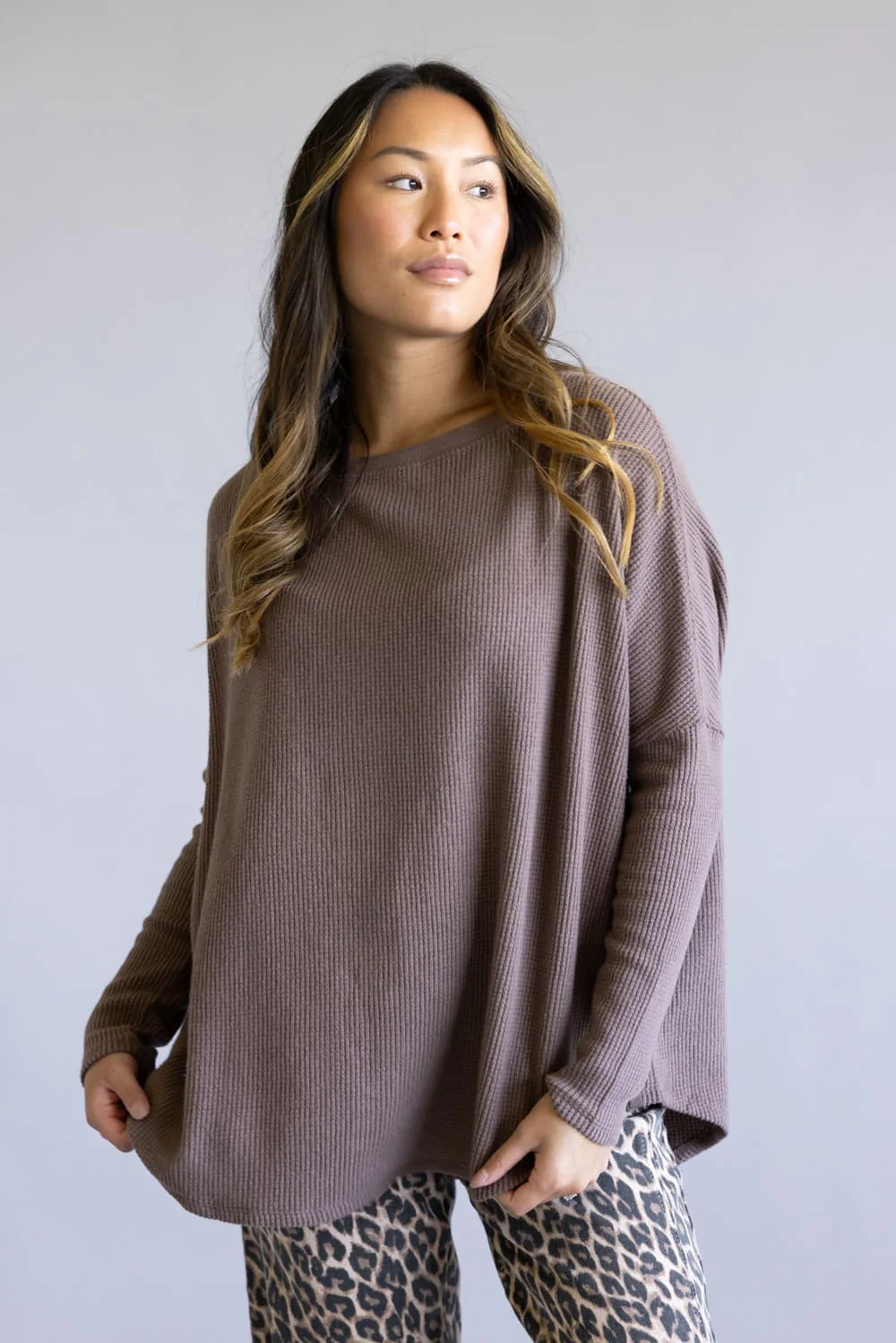 Free People We The Free Latte Blues Solid Thermal for Women in Leafless Tree | OB2315356-2224-LEAFLESSTREE - Image 5