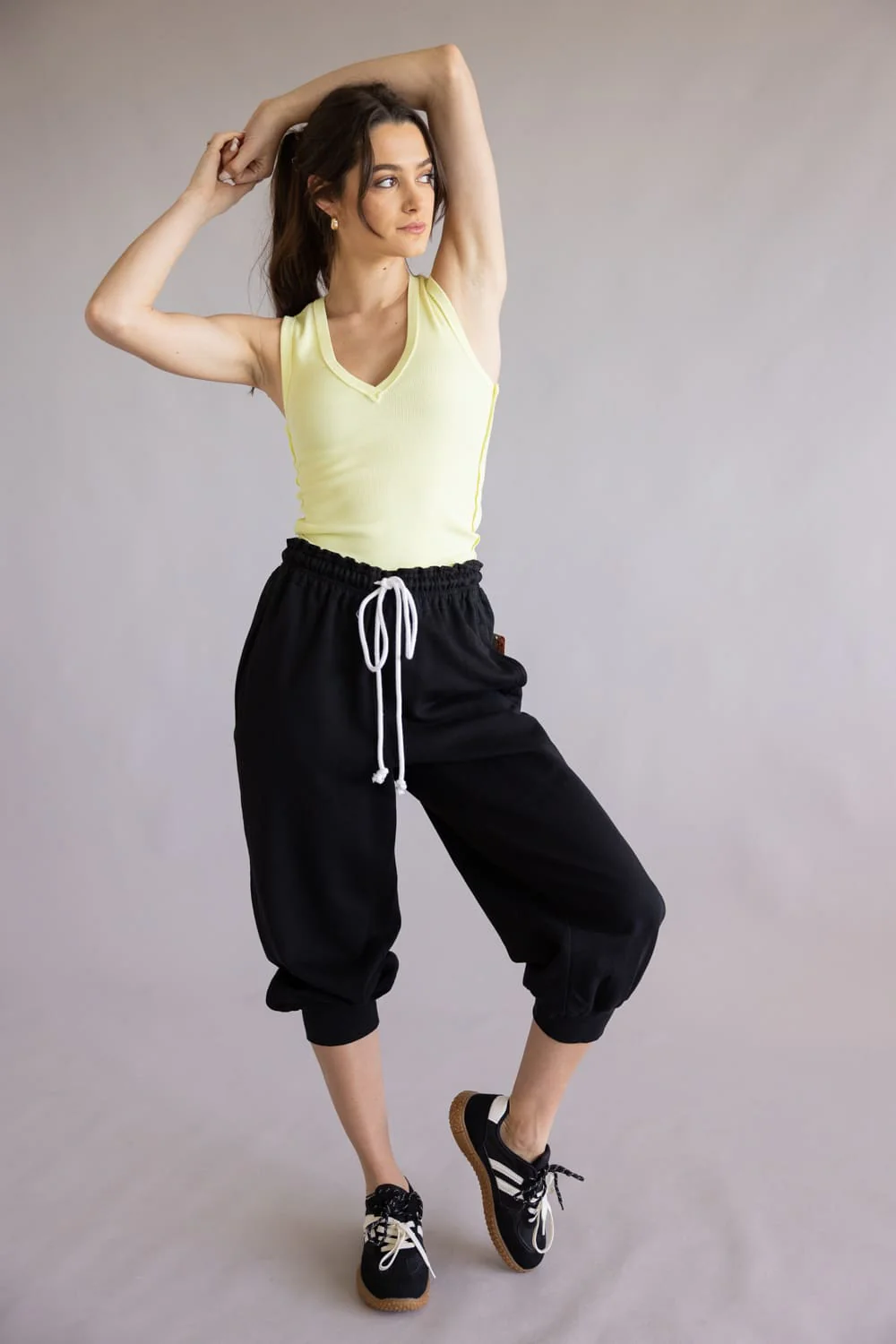 Free People We The Free Neria V-Neck Tank for Women in Lemonwater | OB2180045-7762-LEMONWATER - Image 2