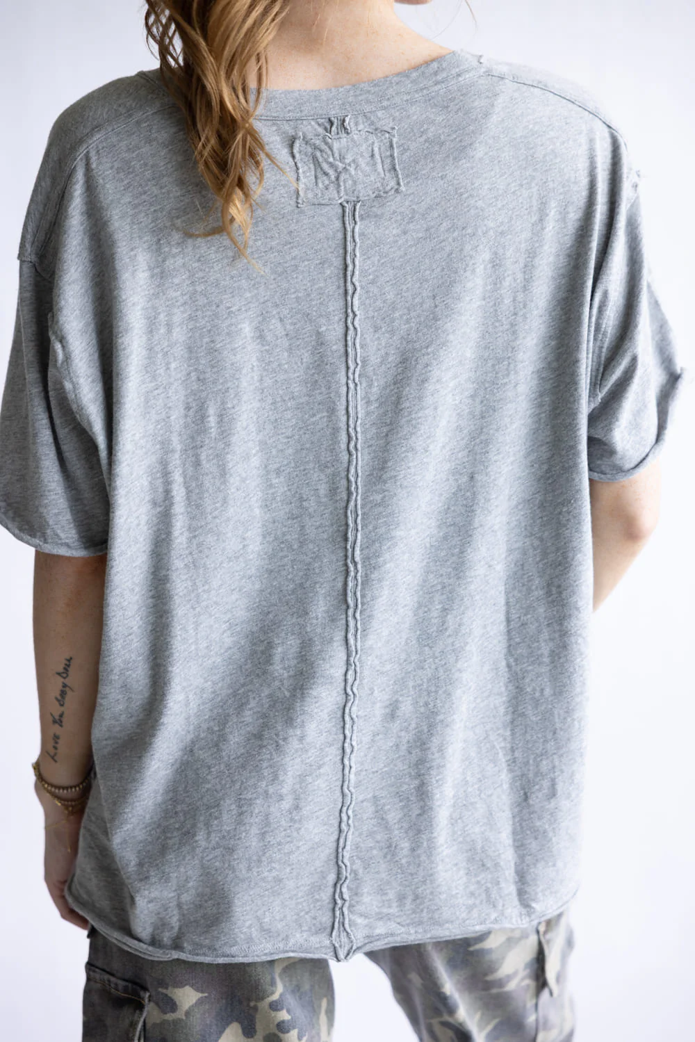 Free People We The Free Nina Tee for Women in Heather Grey | OB1984242-0016-HEATHERGREY - Image 4