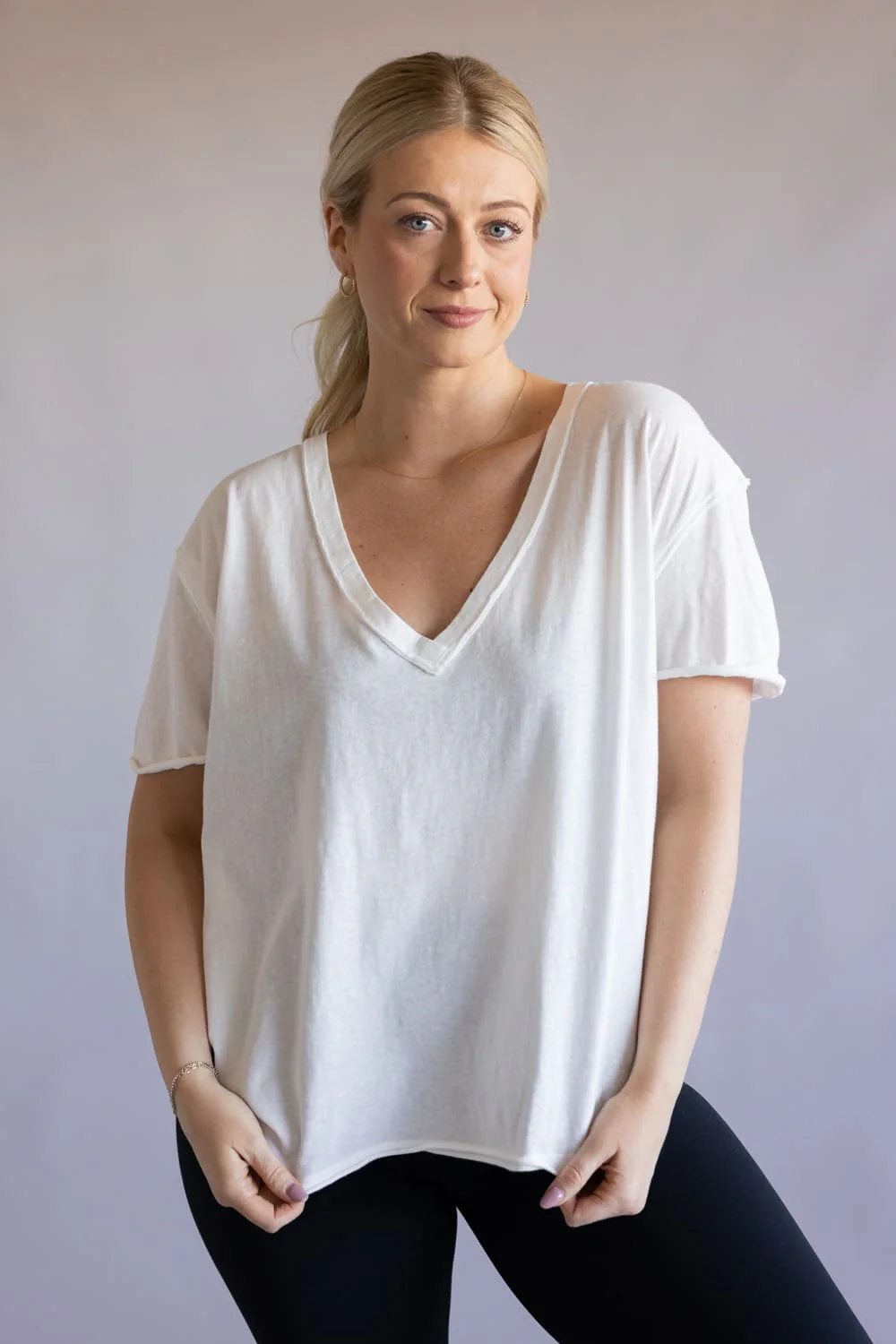 Free People We The Free Nina Tee for Women in Ivory | OB1984242-1103-IVORY - Image 3