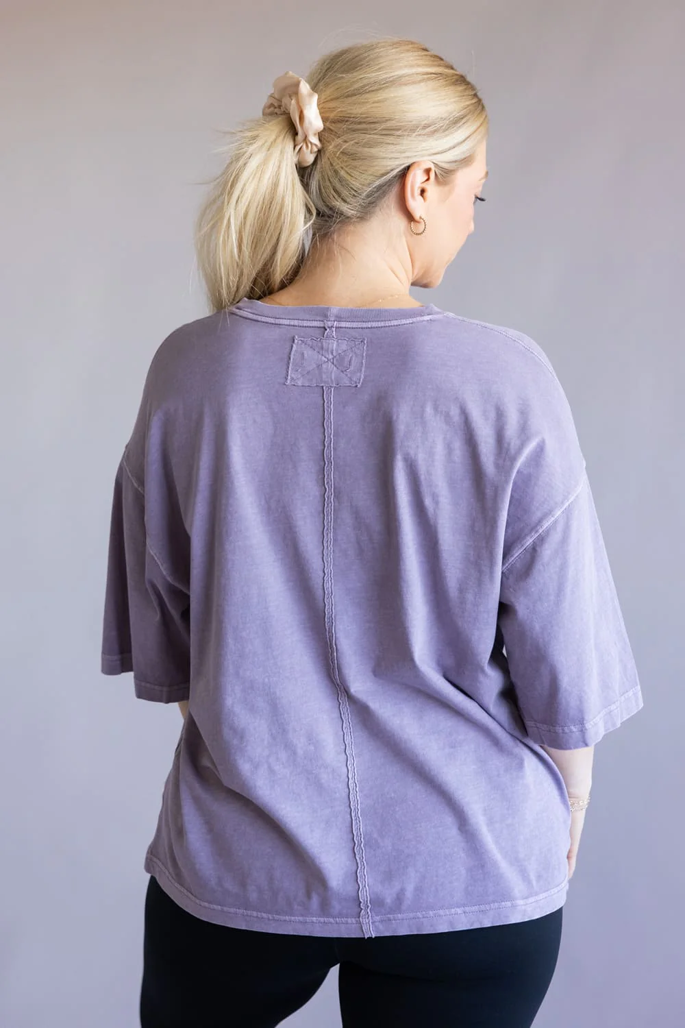Free People We The Free Perfect Oversized Tee for Women in Plum Ash  | OB2187912-5533-PLUMASH - Image 2