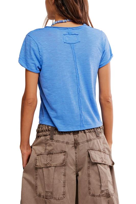 Free People We The Free Take 2 Tee for Women in Cornflower Combo | OB2268456-5413-CORNFLOWERCOMBO - Image 4