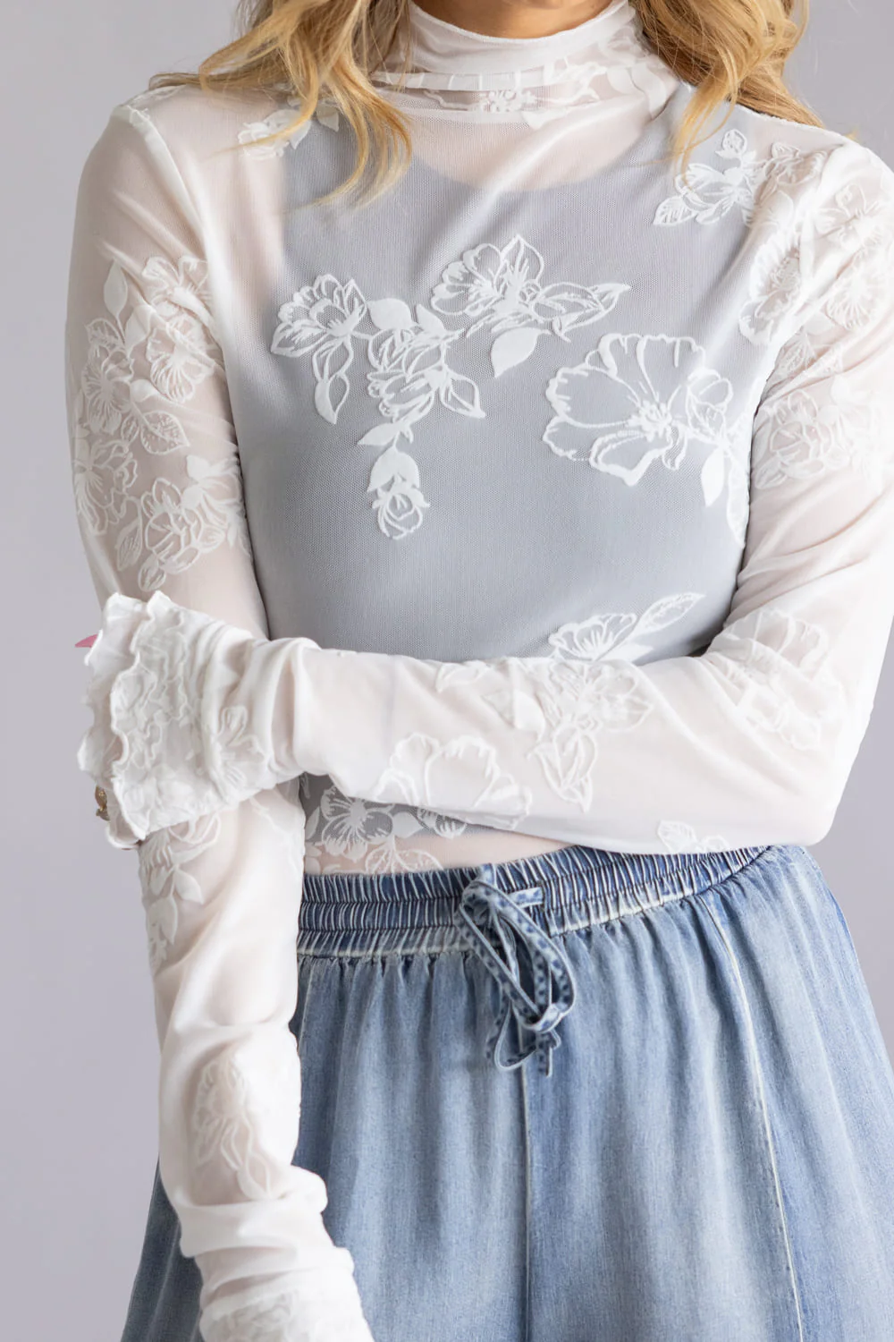 Free People You Decide Long Sleeve for Women in Ivory | OB2316923-1103-IVORY - Image 3