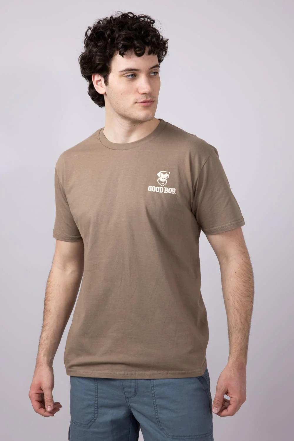 Good Boy Pack T-Shirt for Men in Brown | 2213-BROWNSAVANA - Image 4