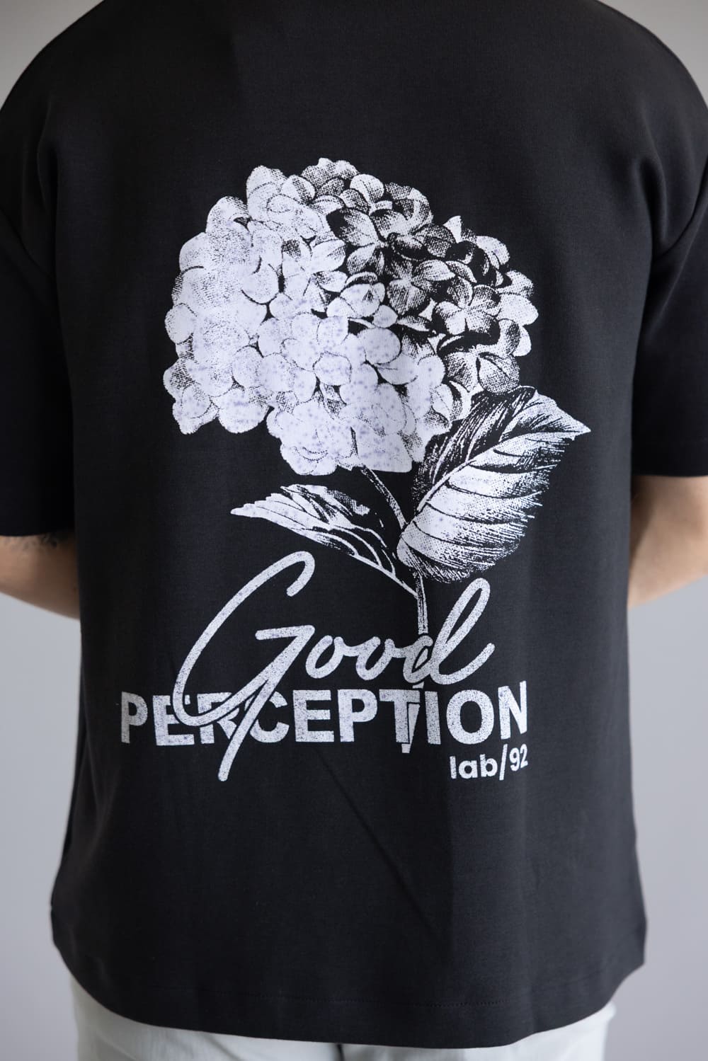Cactus Man Good Perception T-Shirt for Men in Black | CKTS C172 - Image 3