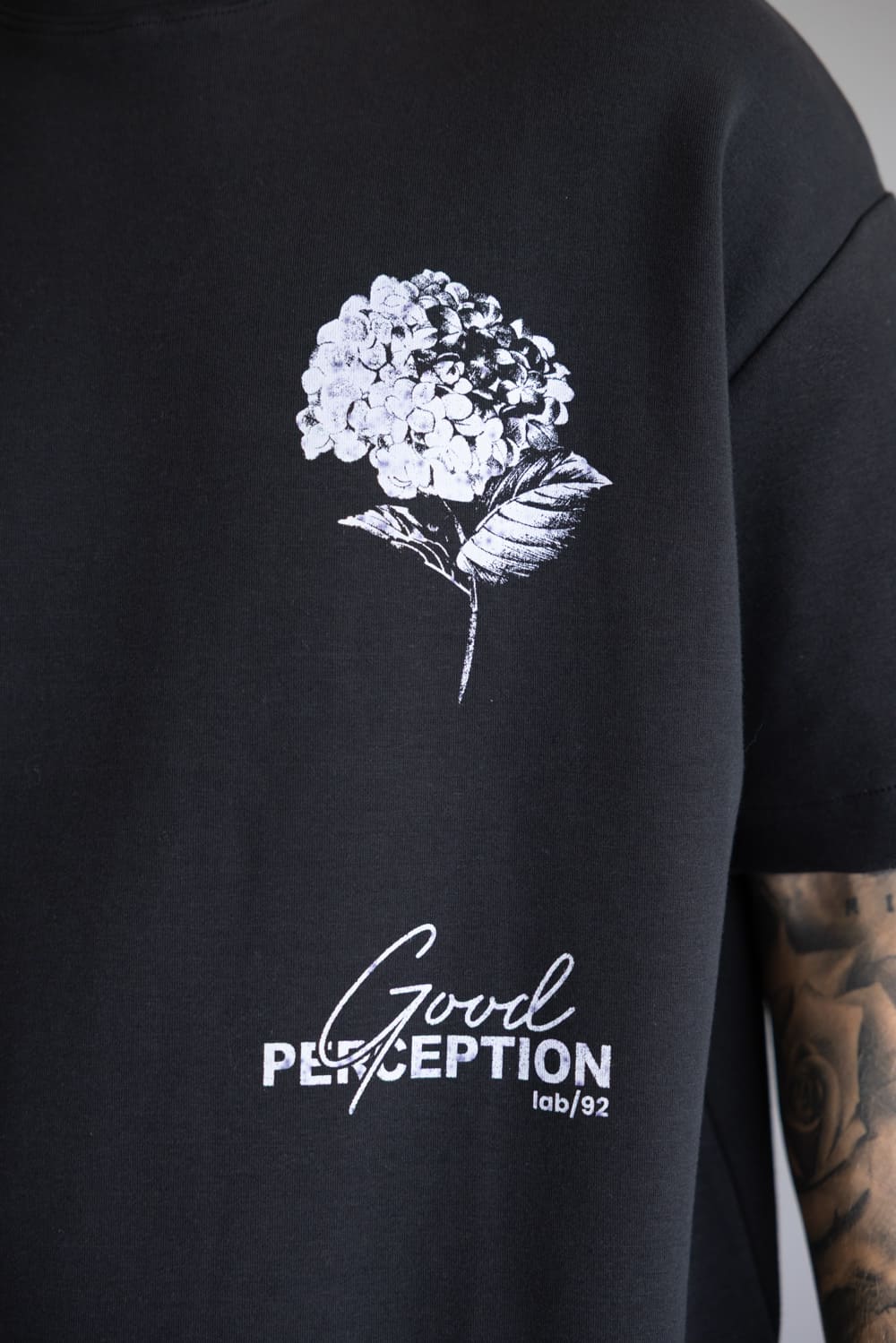 Cactus Man Good Perception T-Shirt for Men in Black | CKTS C172 - Image 4