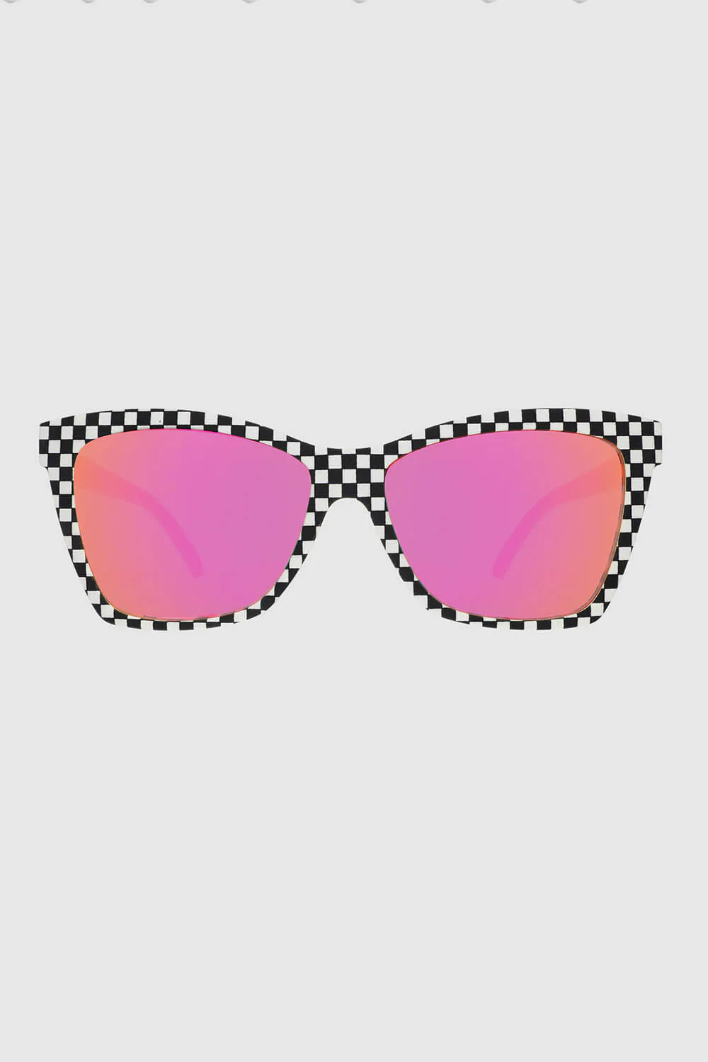 goodr Carl’s Diner Server with Checkered Past Sunglasses in Black/White Checker | G00397-PG-PK1-RF - Image 3