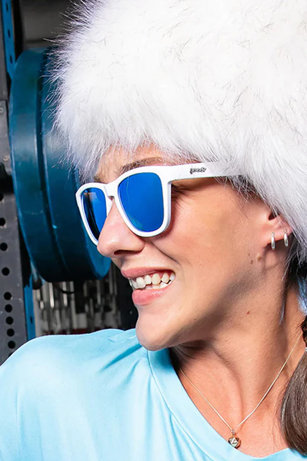 goodr Iced by Yetis OG Sunglasses in White | OG-WH-BL1 - Image 3