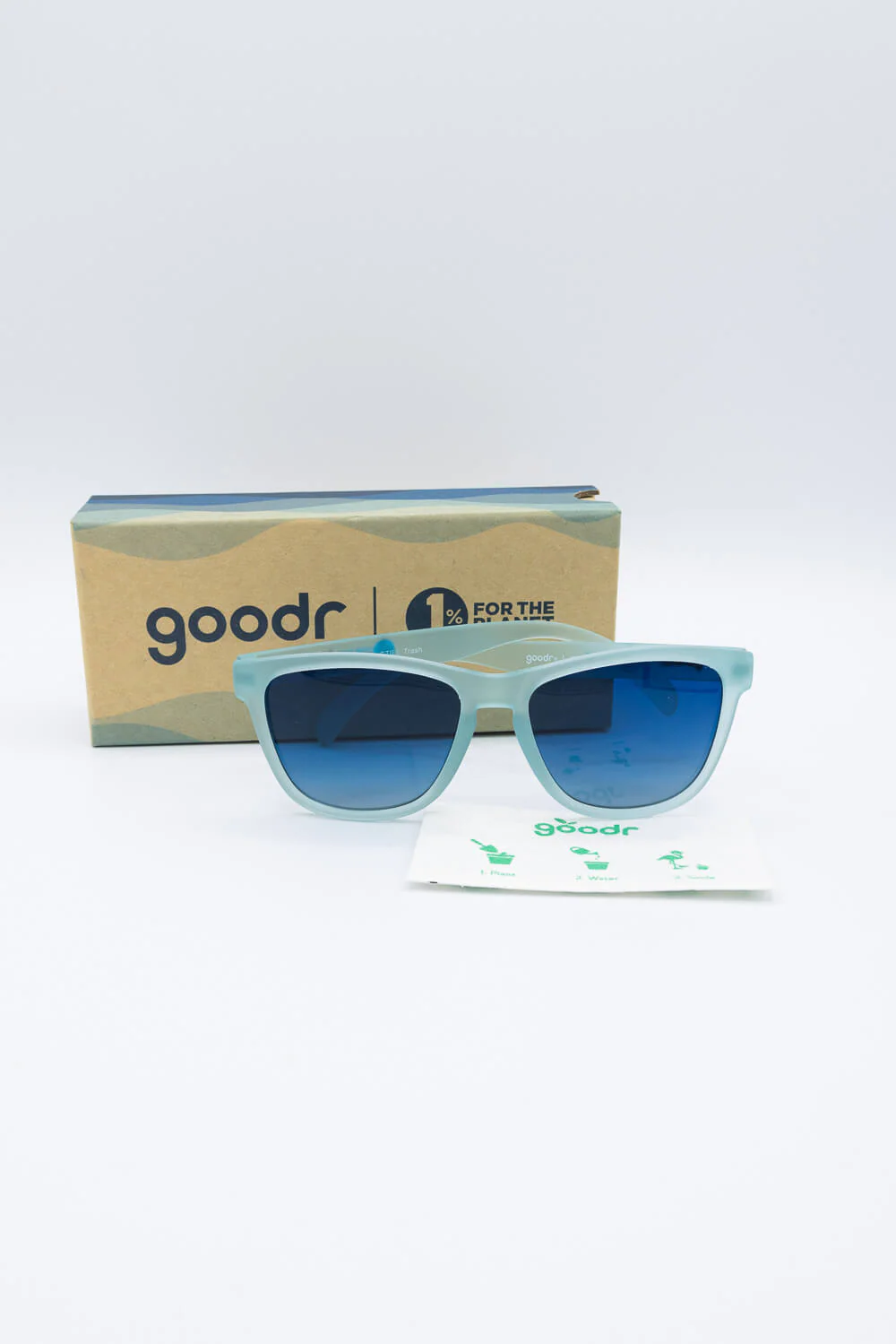 goodr These Shades Are Still Trash OG Sunglasses in Blue | G00355-OG-BL1-GR - Image 2