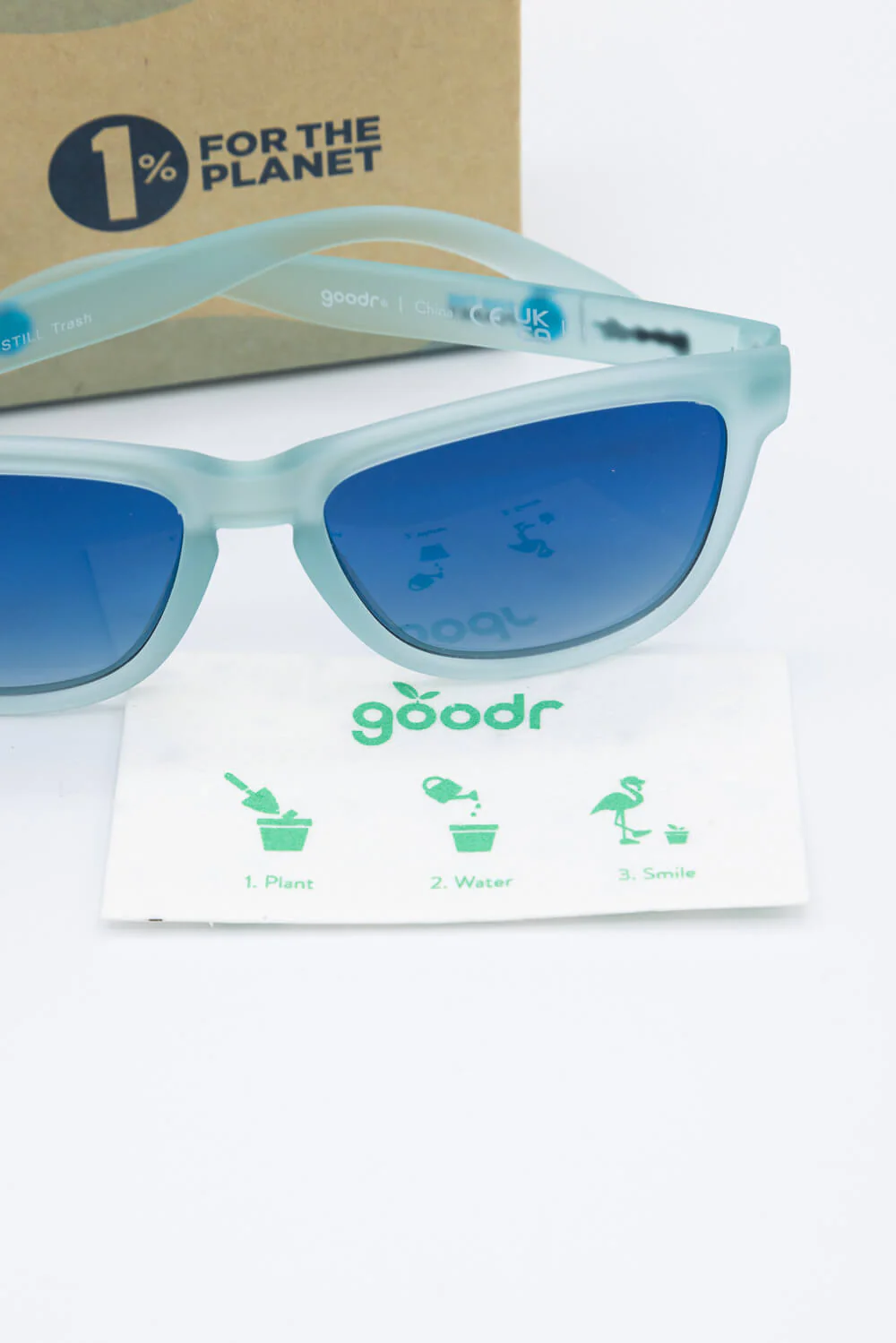 goodr These Shades Are Still Trash OG Sunglasses in Blue | G00355-OG-BL1-GR - Image 4