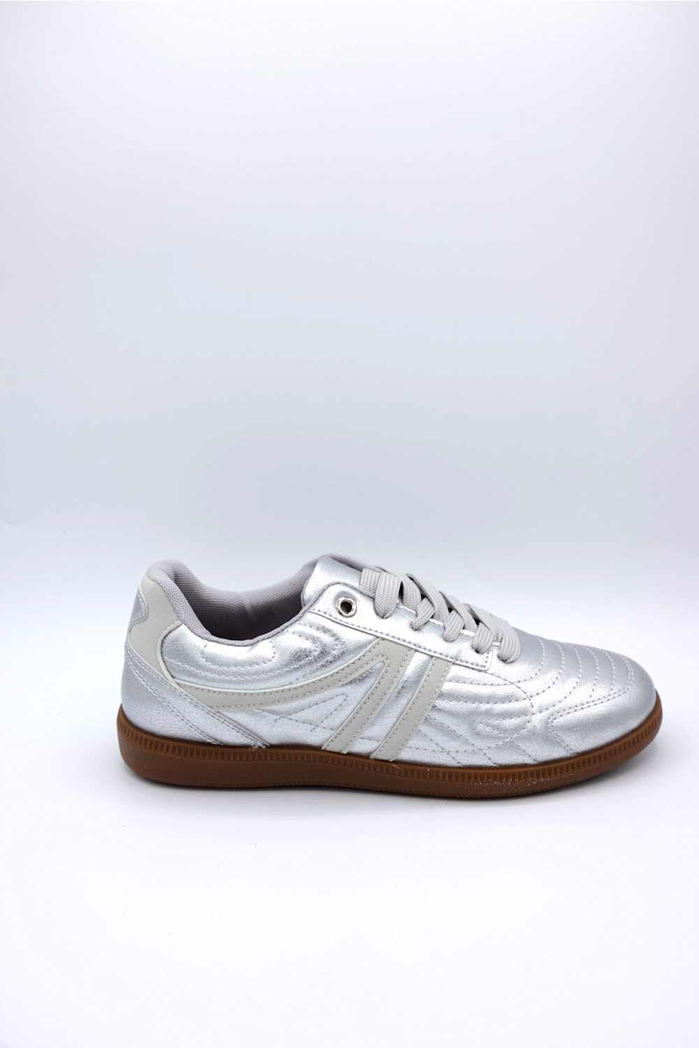 Great Metallic Sneakers for Women in Silver | -202 - Image 2