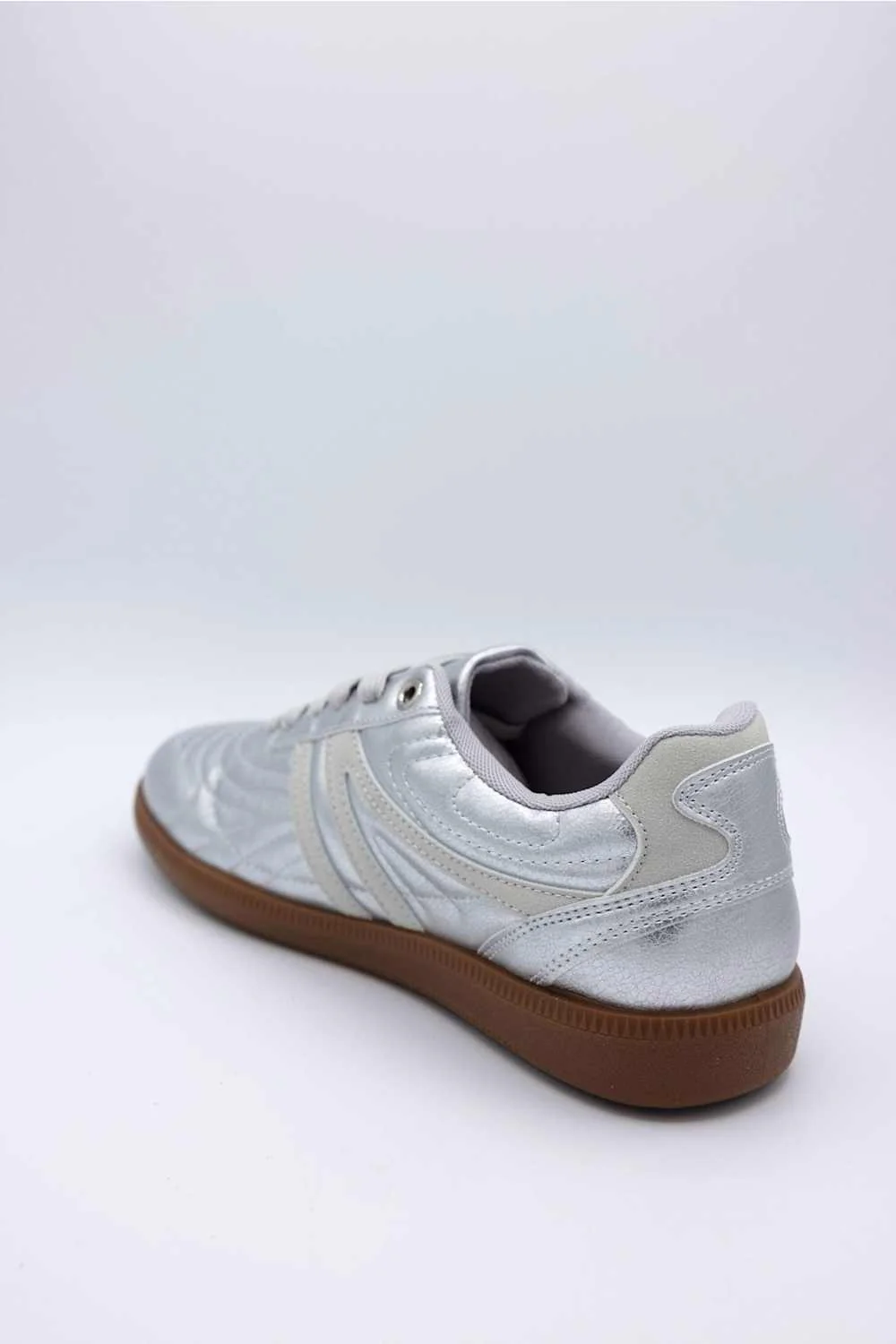 Great Metallic Sneakers for Women in Silver | -202 - Image 4