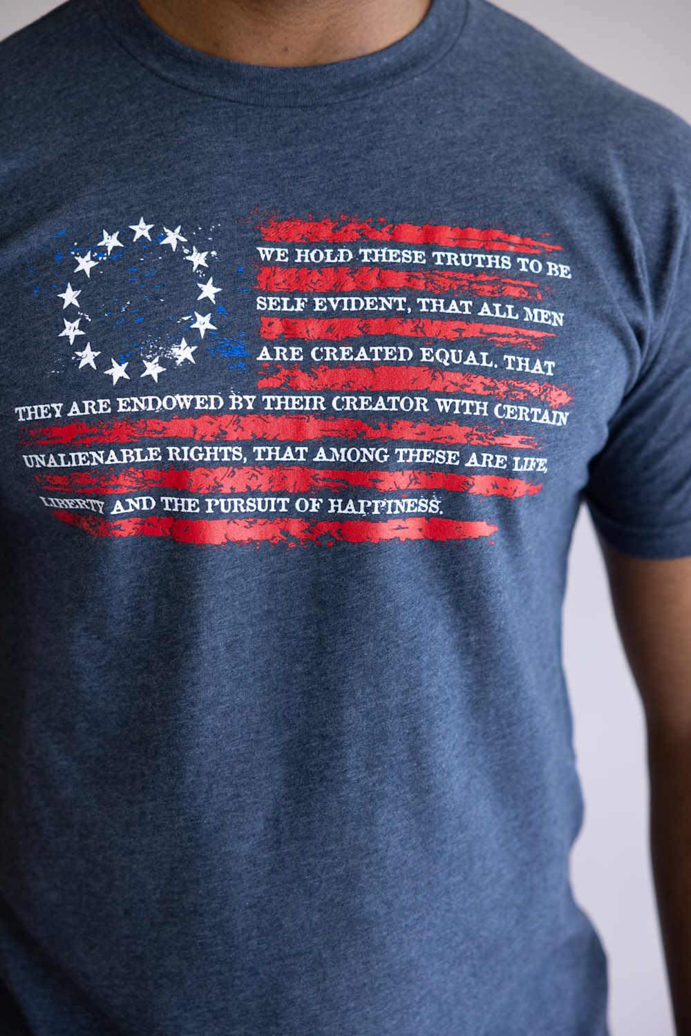 Grunt Style Declaration T-Shirt for Men in Midnight Navy | GS7110-MIDNIGHTNAVY - Image 3