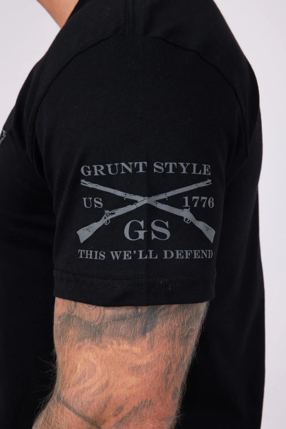 Grunt Style Whiskey Helps T-Shirt for Men in Black | GS2598-BLACK - Image 3