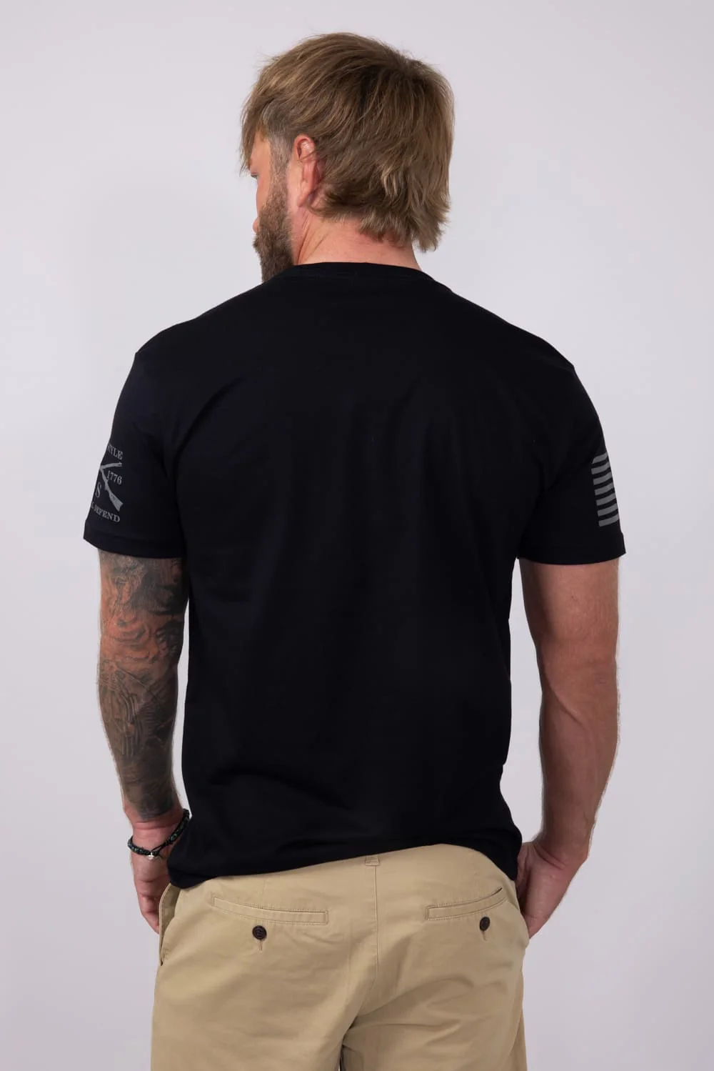 Grunt Style Whiskey Helps T-Shirt for Men in Black | GS2598-BLACK - Image 4