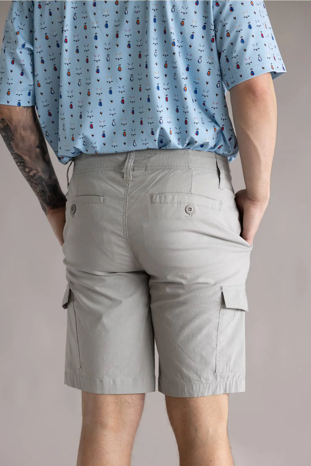 Hallstatt 10 Cargo Shorts for Men in Ultimate Grey | S194F-ULTIMATEGRAY - Image 3