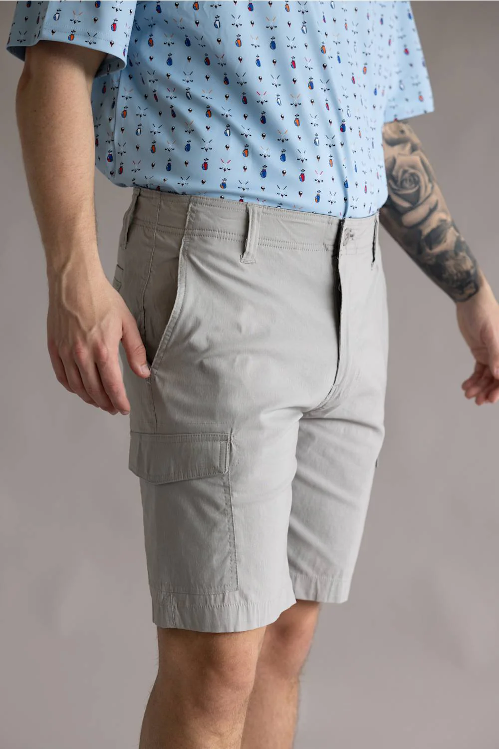 Hallstatt 10 Cargo Shorts for Men in Ultimate Grey | S194F-ULTIMATEGRAY - Image 4