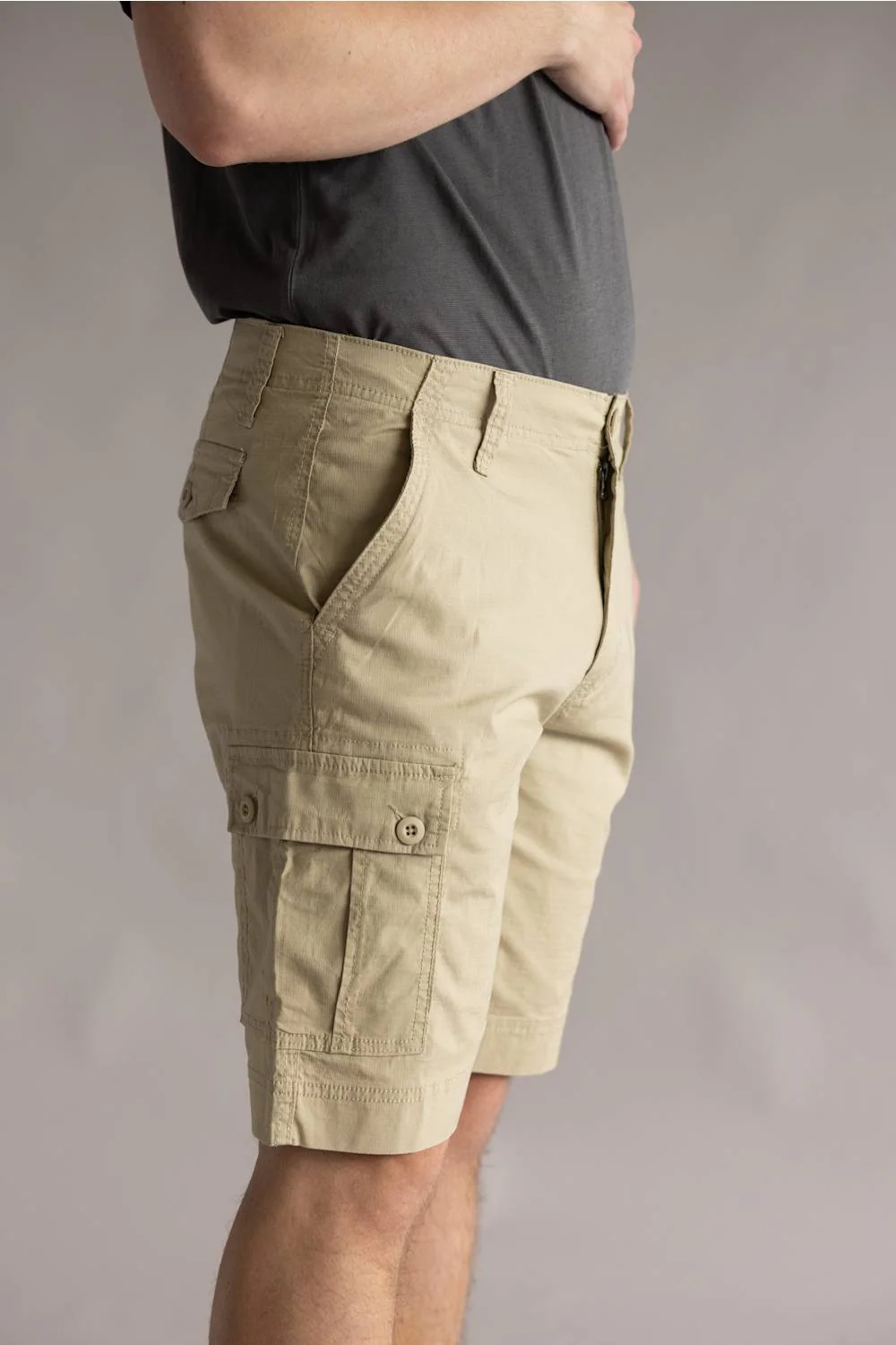 Hallstatt 10 Microrip Cargo Shorts for Men in Twill | S349B21-TWILL - Image 5