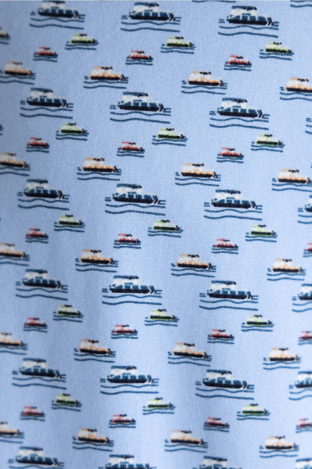 Hallstatt Pontoon Polo for Men in Blue | T50365-PARTYBOAT-BLUE - Image 5