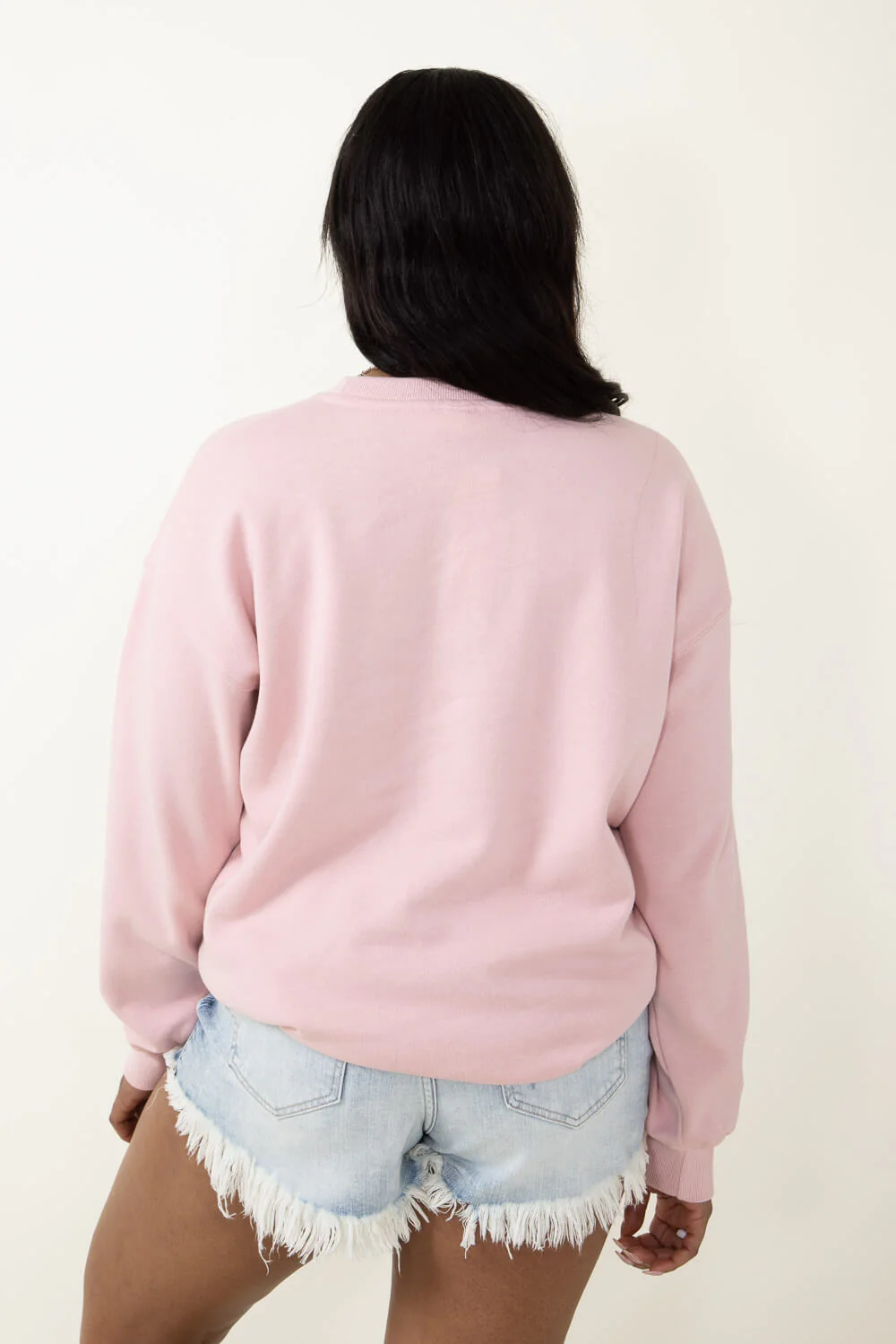 Hampton Embroidered Sweatshirt for Women in Pink | T864-PINK - Image 2