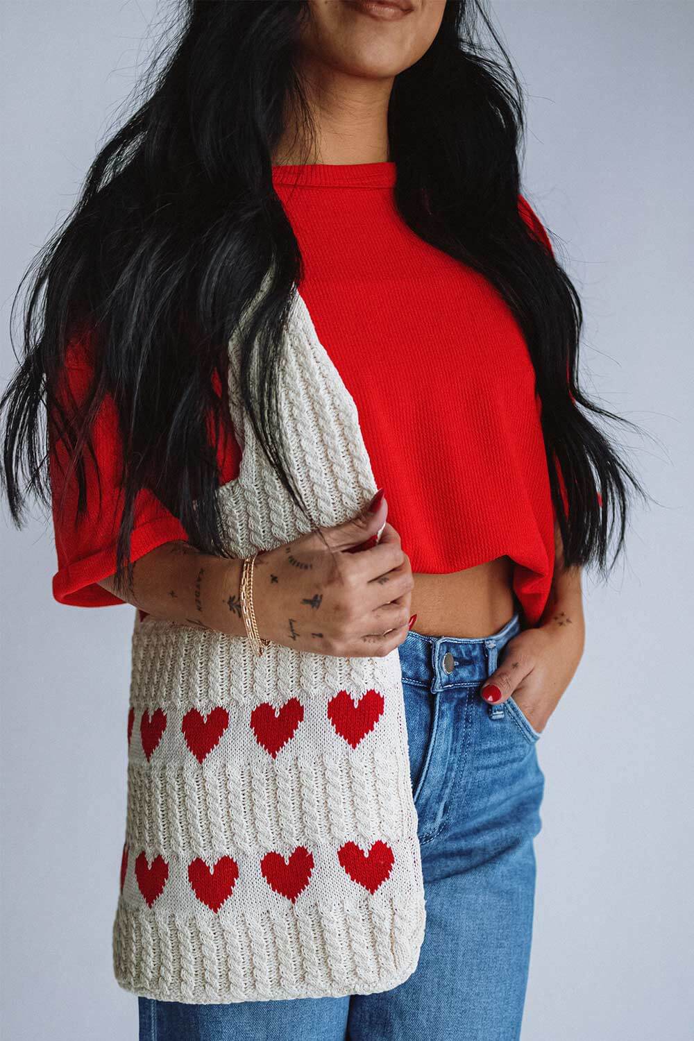 Heart Sweater Bag - Image 2