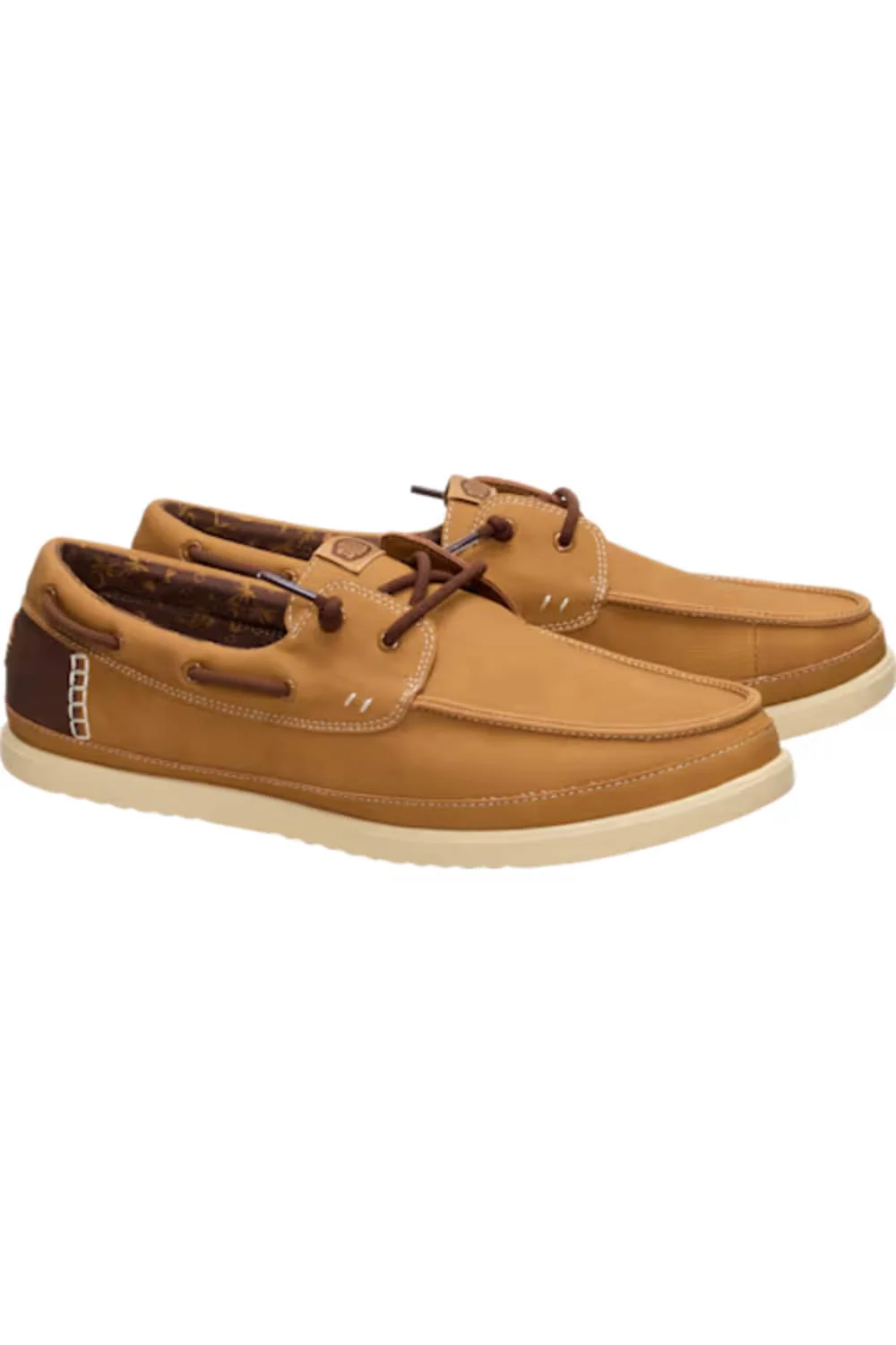 HEYDUDE Men’s Harbor Lo Classic Shoes in Bone Brown/Multi | 45139-2LI - Image 2