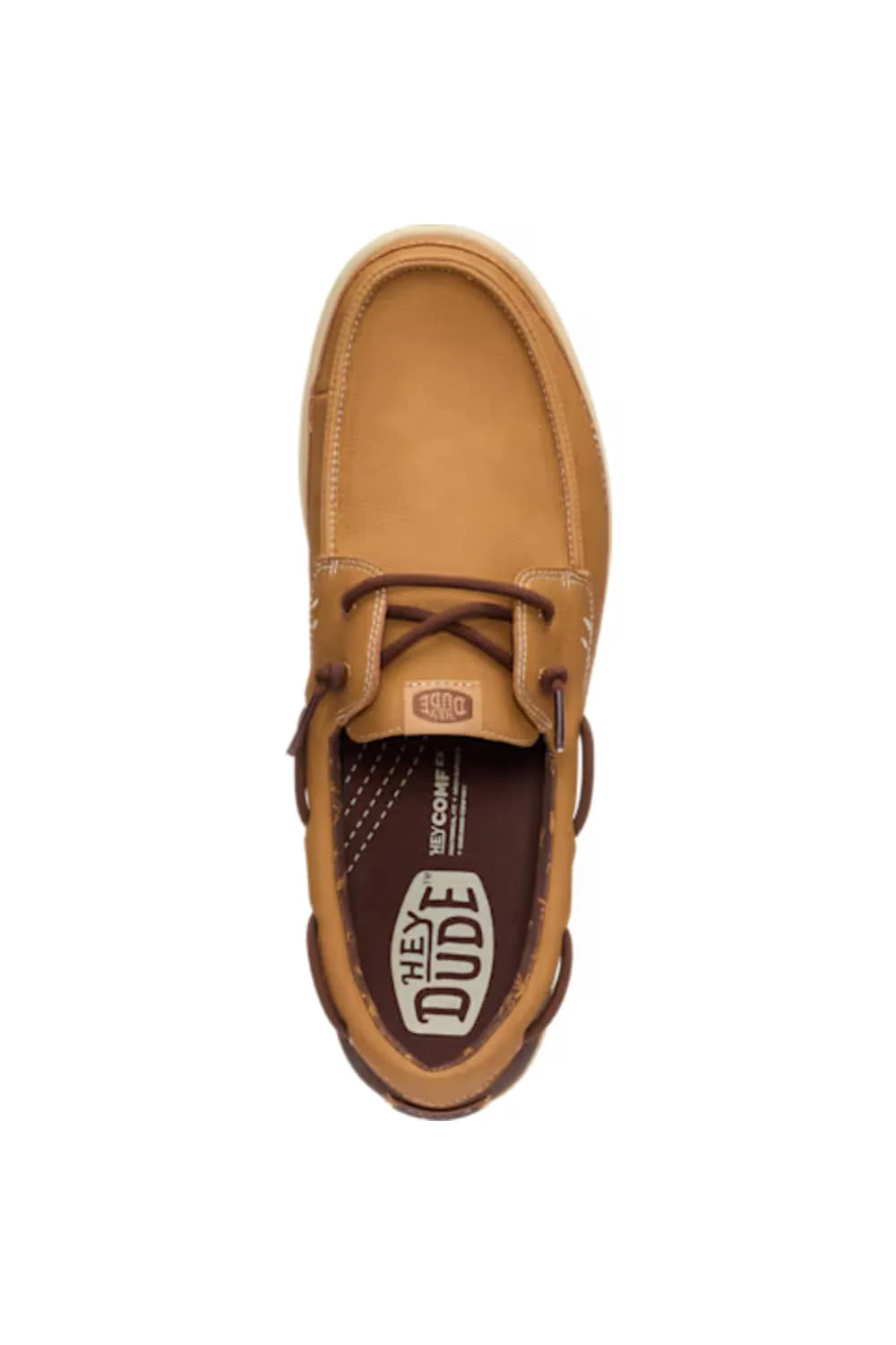 HEYDUDE Men’s Harbor Lo Classic Shoes in Bone Brown/Multi | 45139-2LI - Image 6