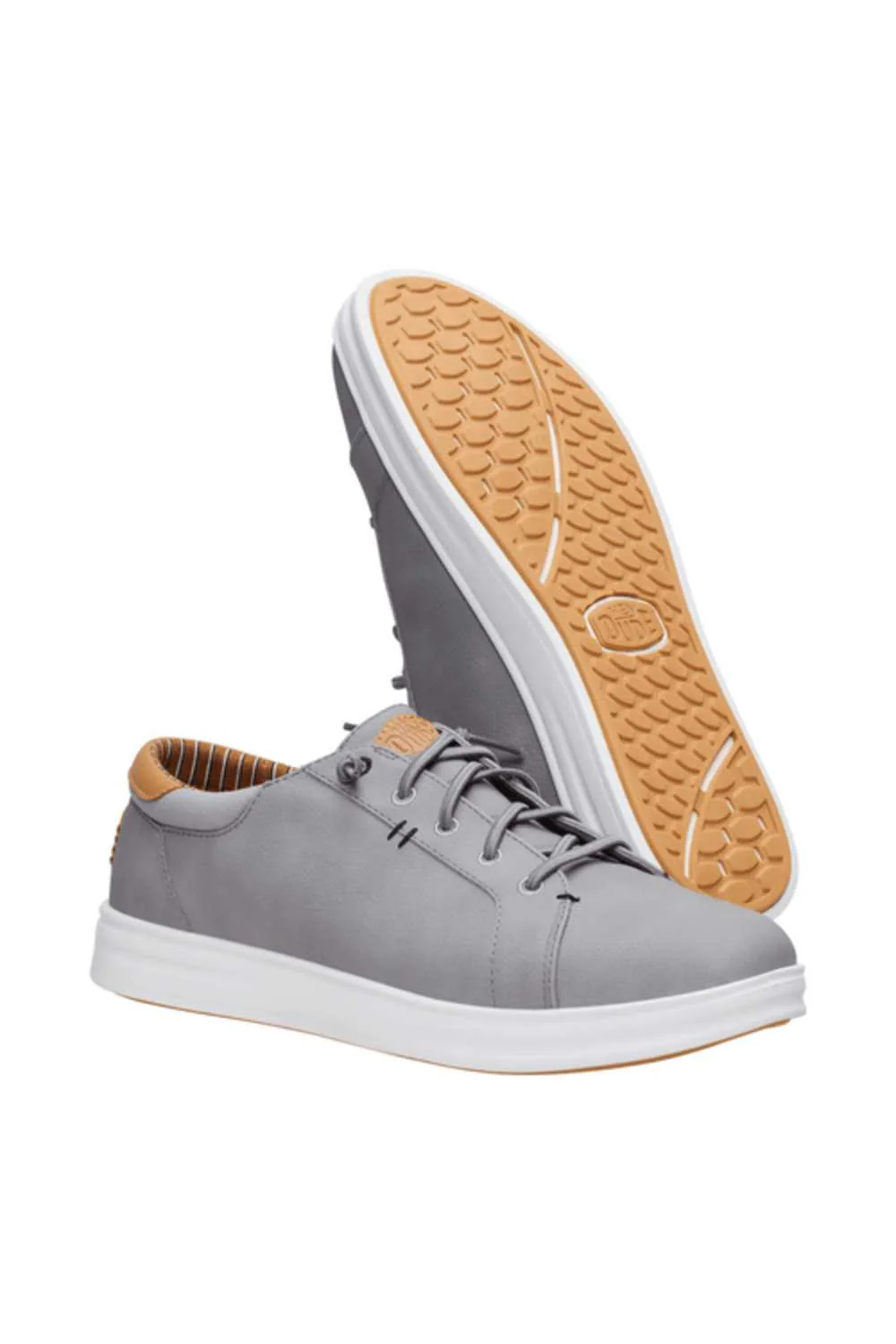HEYDUDE Men’s Paul Pro Classic Flannel Sneakers in Grey | 44189-1XC - Image 2