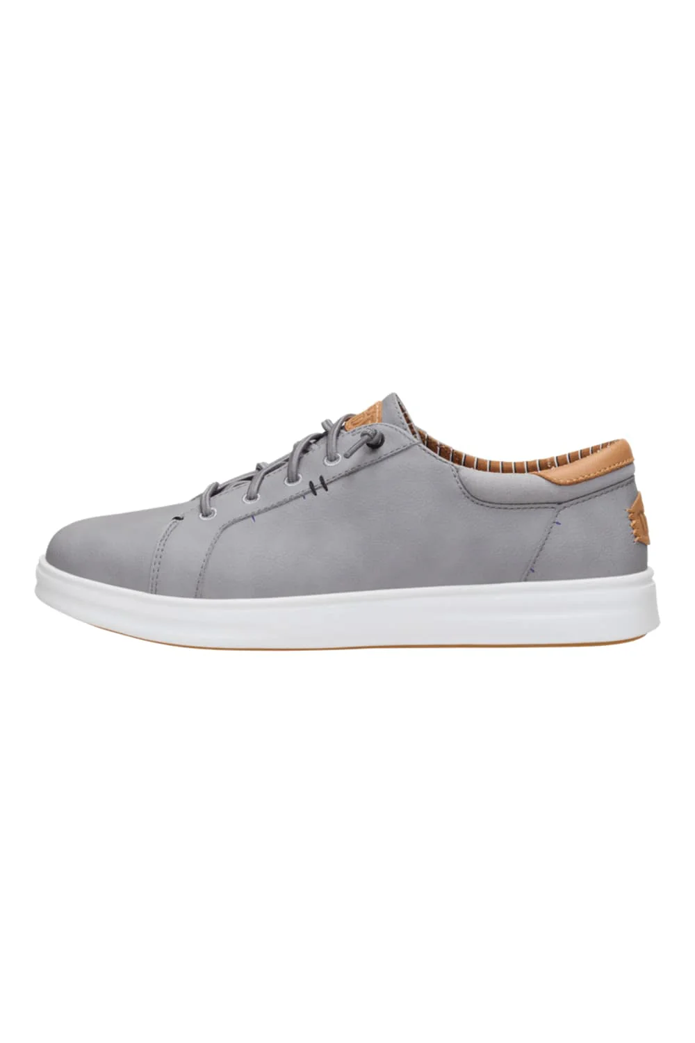 HEYDUDE Men’s Paul Pro Classic Flannel Sneakers in Grey | 44189-1XC - Image 4