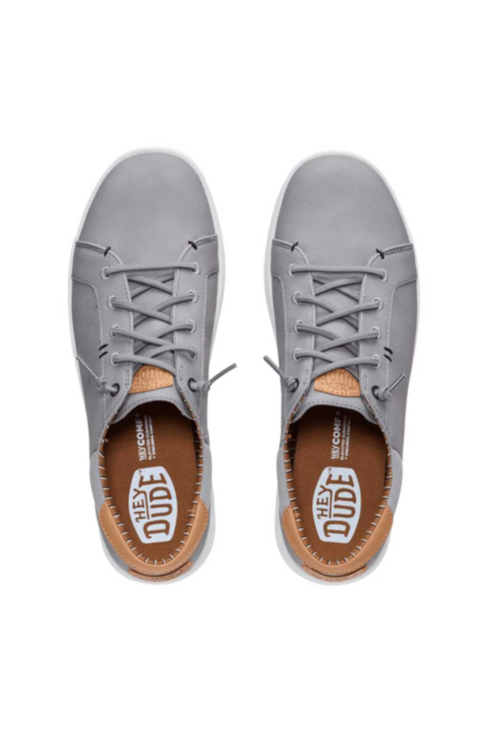 HEYDUDE Men’s Paul Pro Classic Flannel Sneakers in Grey | 44189-1XC - Image 5