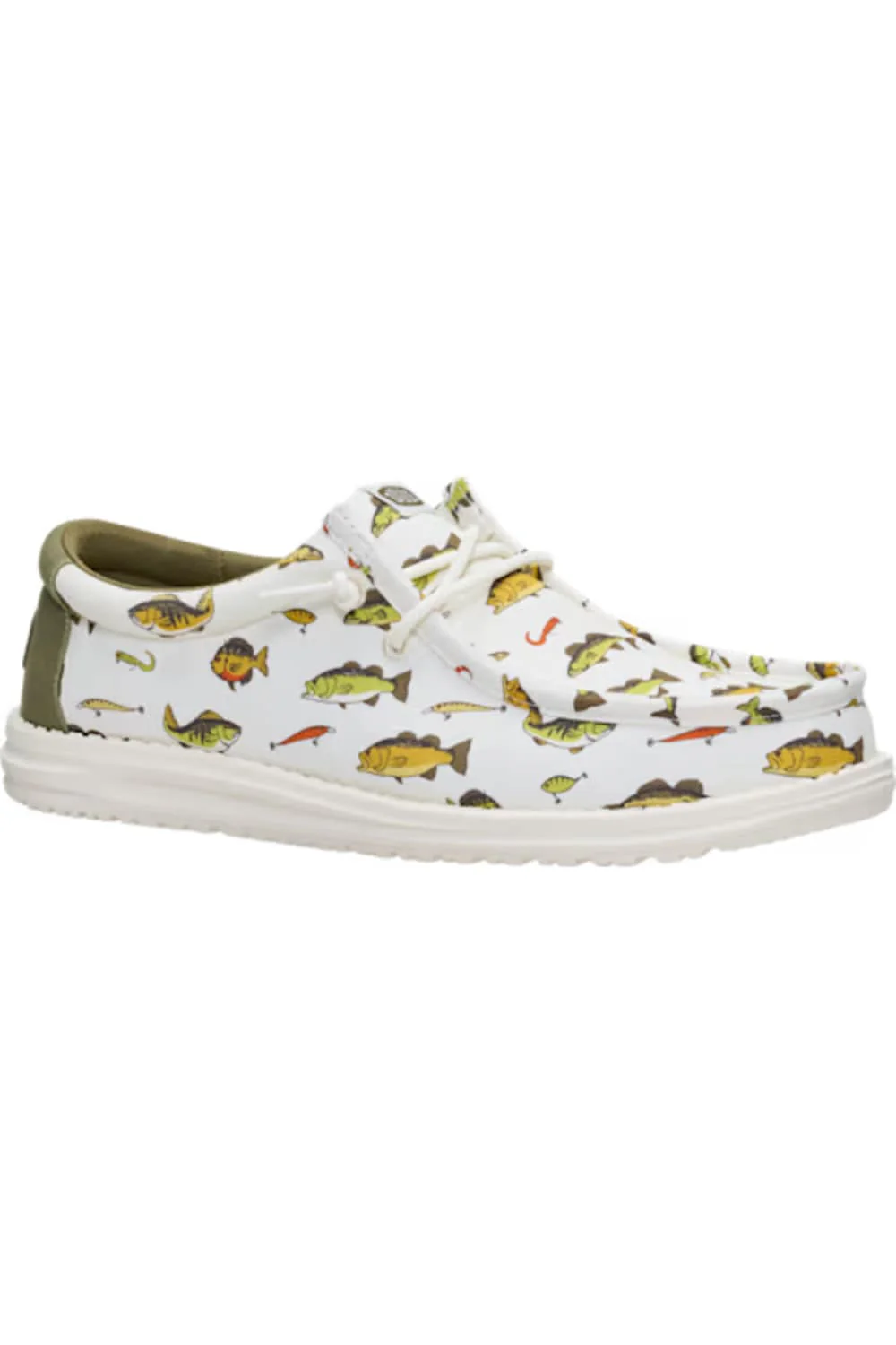 HEYDUDE Men’s Wally Cast Shoes in Egret/Multi | 45725-0NI - Image 2