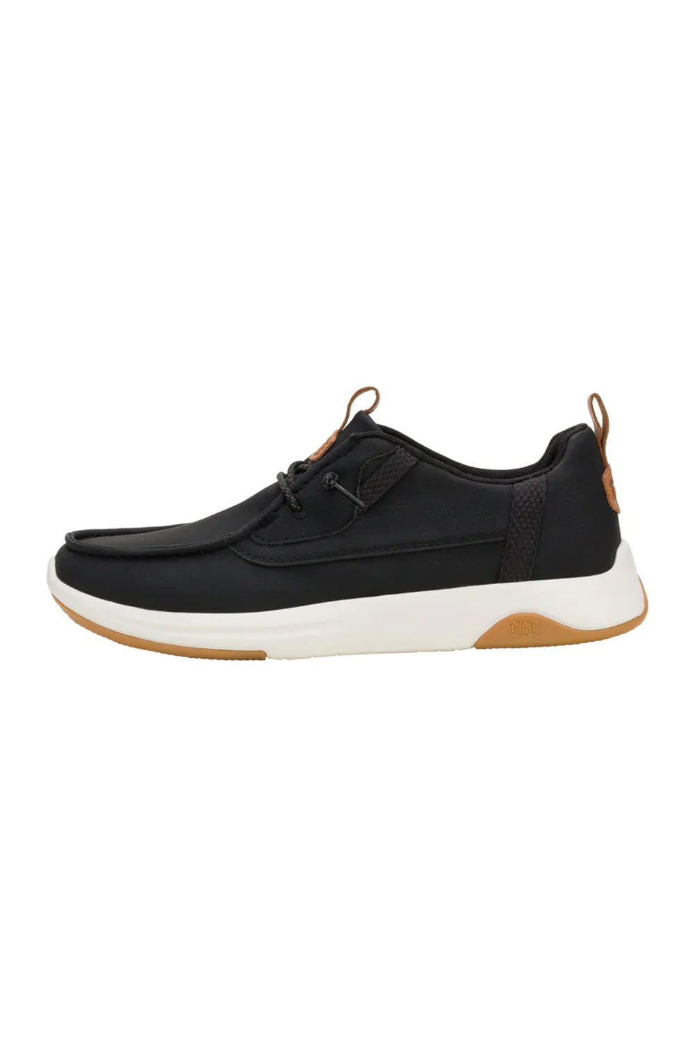 HEYDUDE Men’s Wally Drift Classic Shoes in Black | 43641-066 - Image 3