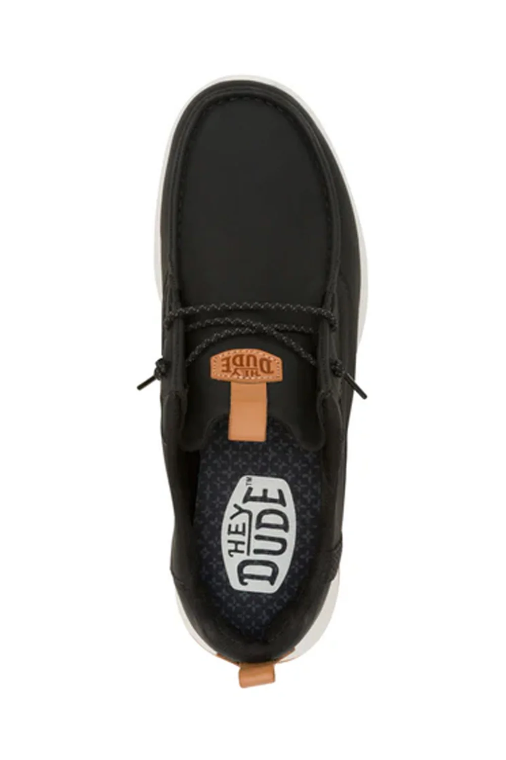 HEYDUDE Men’s Wally Drift Classic Shoes in Black | 43641-066 - Image 7