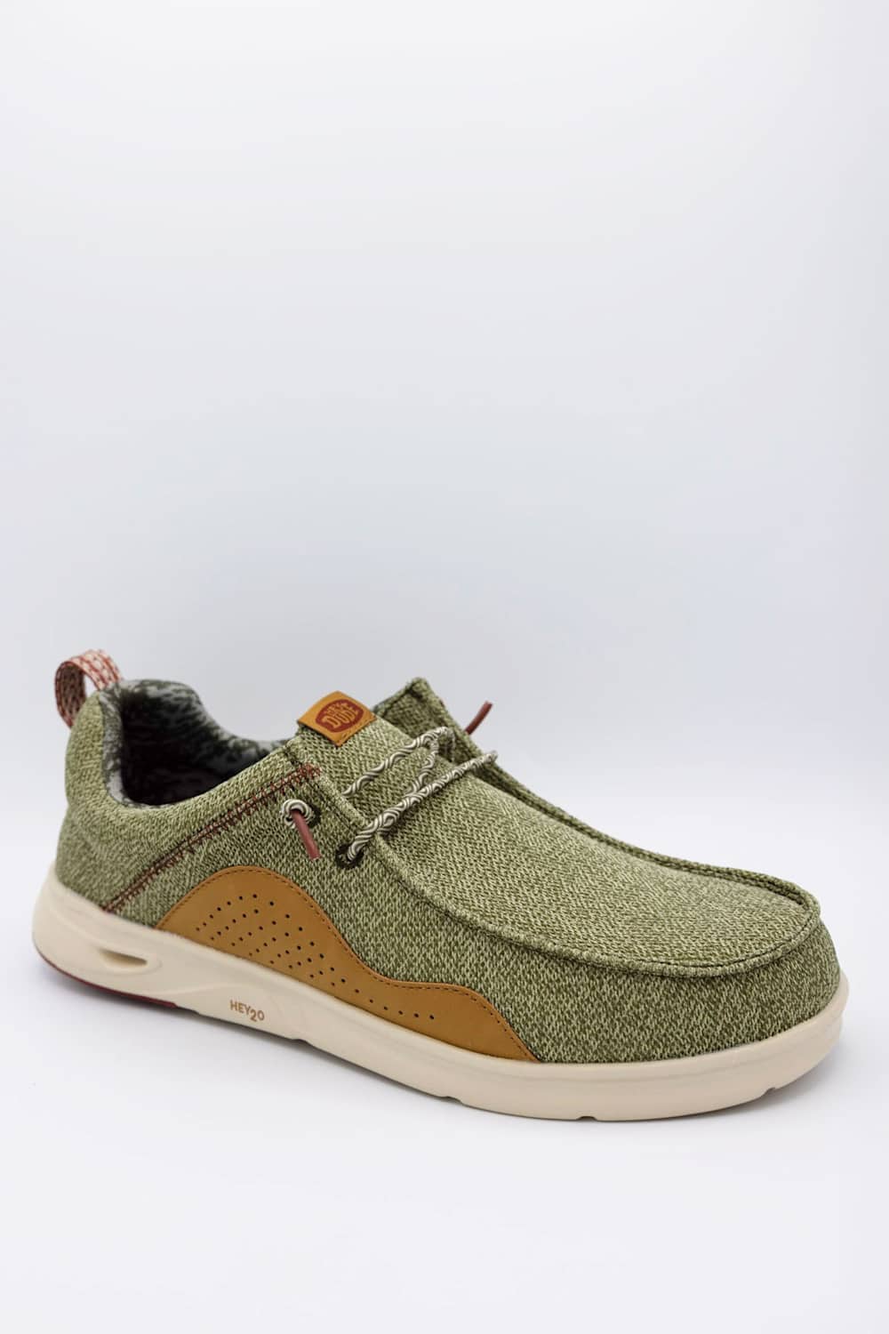 HEYDUDE Men’s Wally Hey2O Mesh Shoes in Burnt Olive/Multi | 43145-3BJ - Image 2