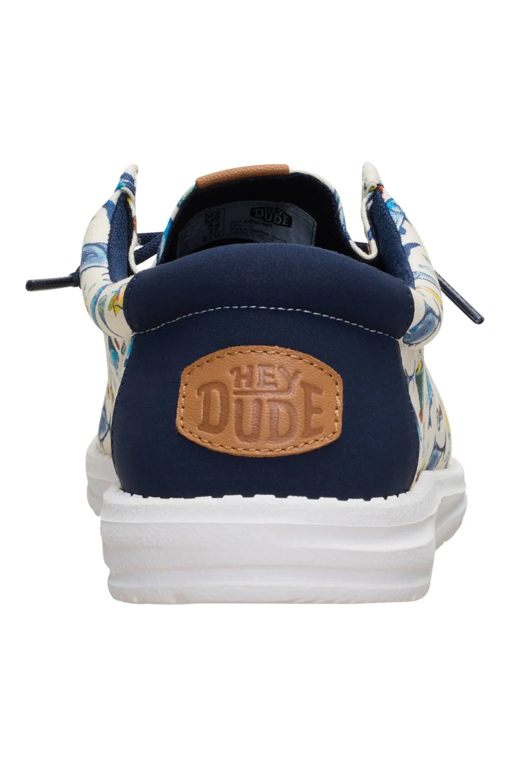 HEYDUDE Men’s Wally Island Time Shoes in Egret/Multi | 45692-0NI - Image 5