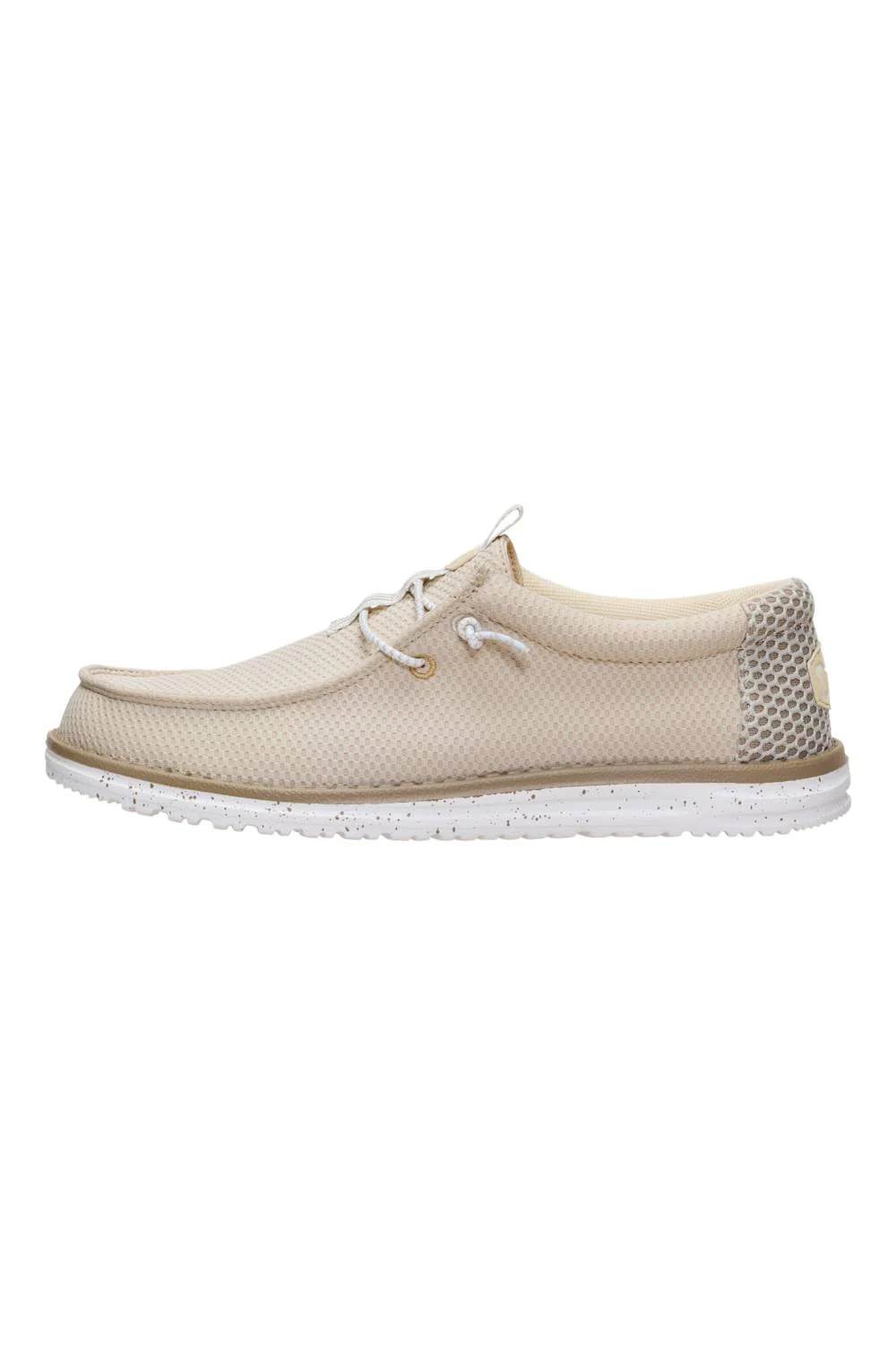 HEYDUDE Men’s Wally Mesh Neutrals Shoes in Island Neutral | 45301-0QF - Image 3