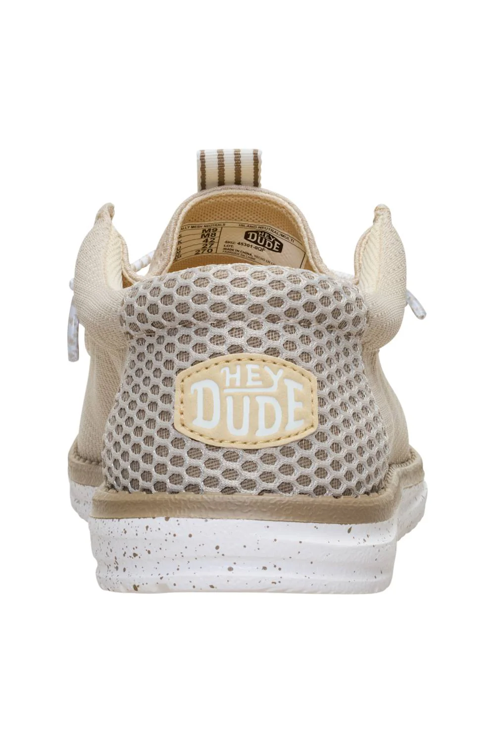 HEYDUDE Men’s Wally Mesh Neutrals Shoes in Island Neutral | 45301-0QF - Image 5