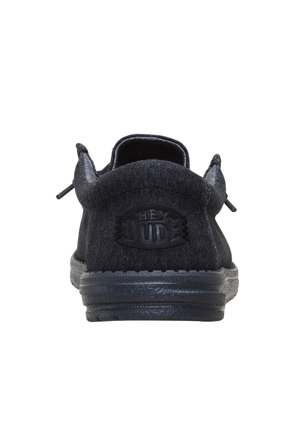 HEYDUDE Men’s Wally Stretch Jersey Shoes in Black | 45433-060 - Image 5