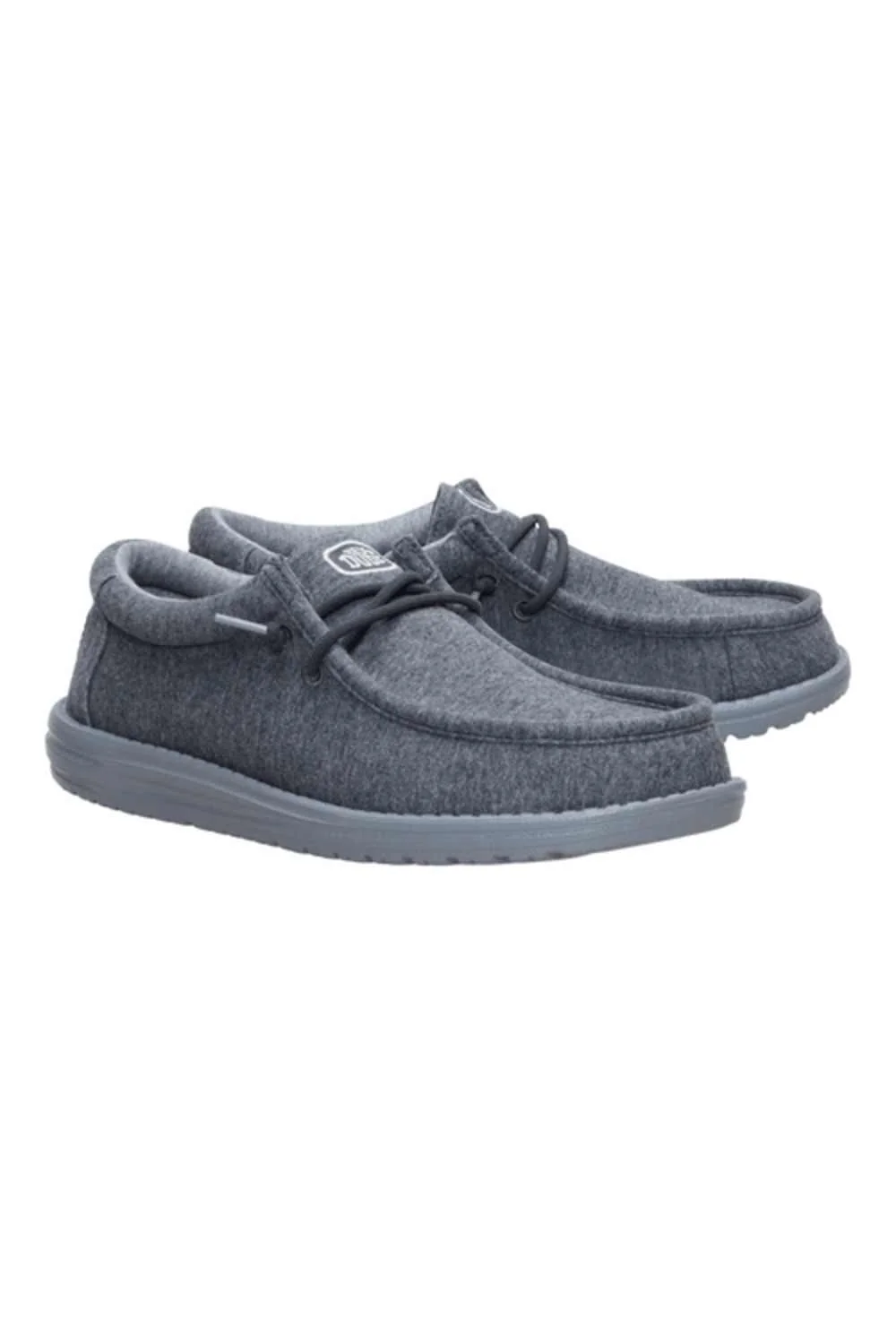 HEYDUDE Men’s Wally Stretch Jersey Shoes in Charcoal | 45433-025 - Image 2