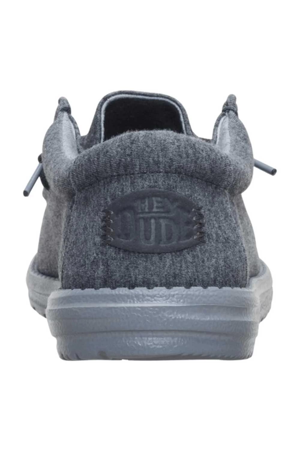 HEYDUDE Men’s Wally Stretch Jersey Shoes in Charcoal | 45433-025 - Image 5