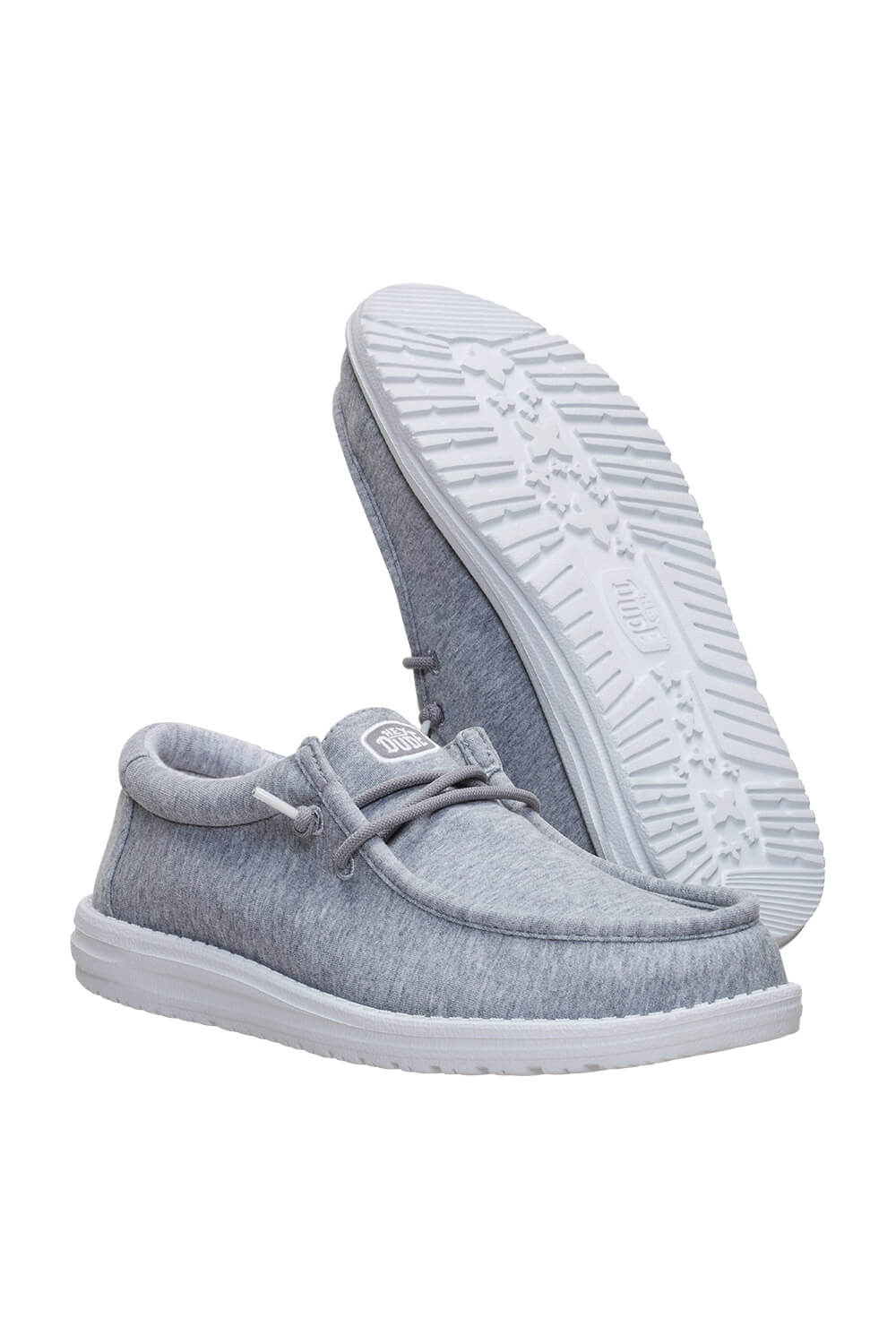 HEYDUDE Men’s Wally Stretch Jersey Shoes in Gray | 45433-030 - Image 7