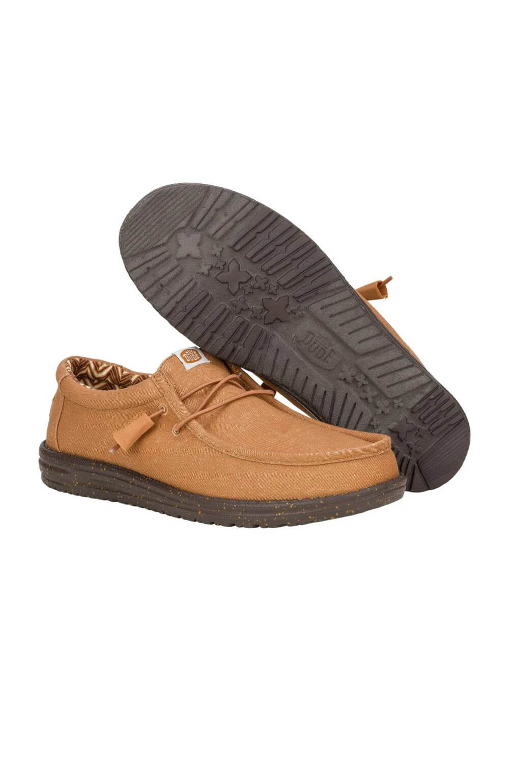 HEYDUDE Men’s Wally Stretch Shoes in Brown | 40700-2AH - Image 7