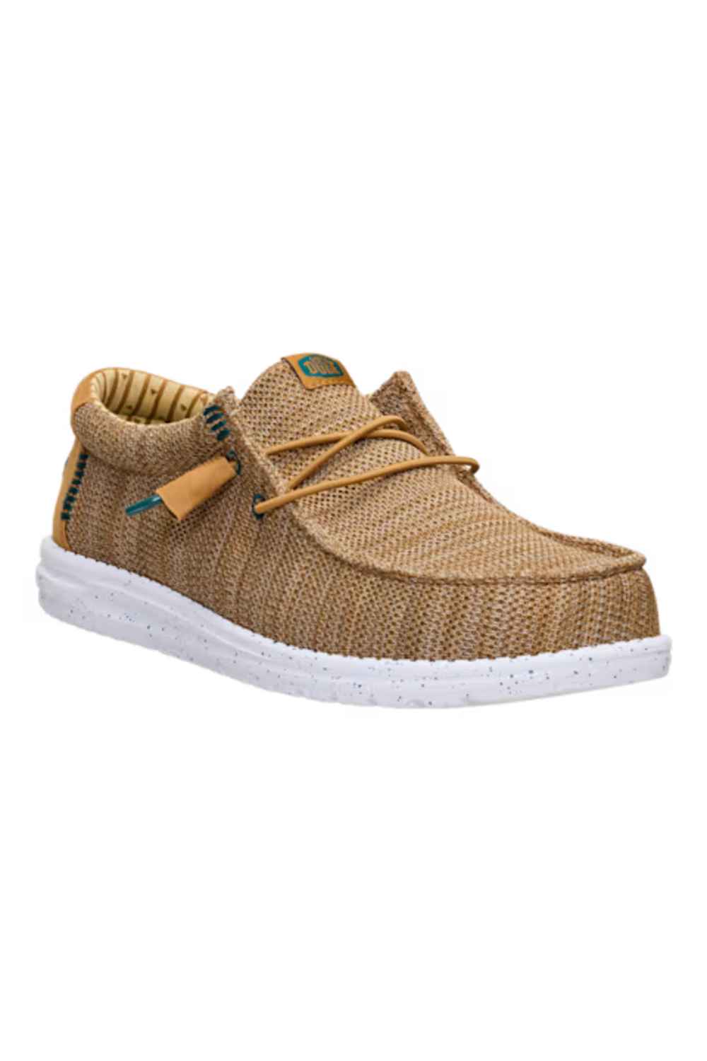 HEYDUDE Men’s Wally Stretch Sox Shoes in Bone Brown/Multi | 41898-2LI - Image 3