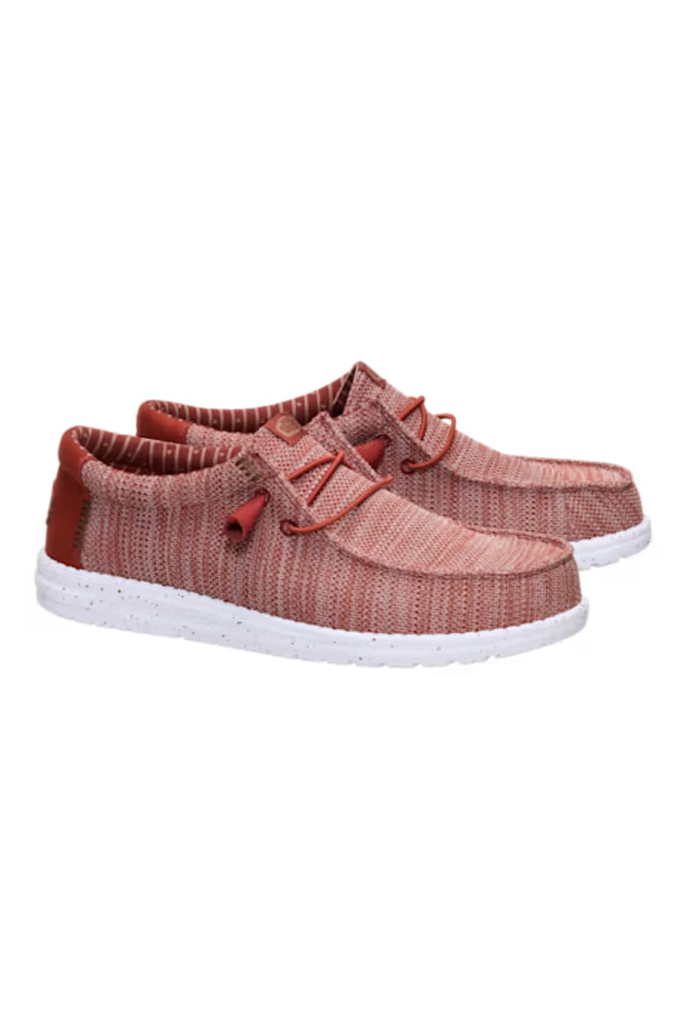 HEYDUDE Men’s Wally Stretch Sox Shoes in Burnt Red/Multi | 41898-2BI - Image 2